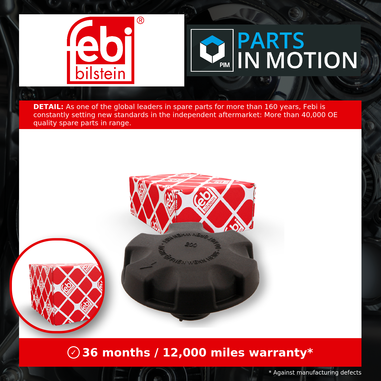 Febi Radiator Cap 29607 [PM568560]
