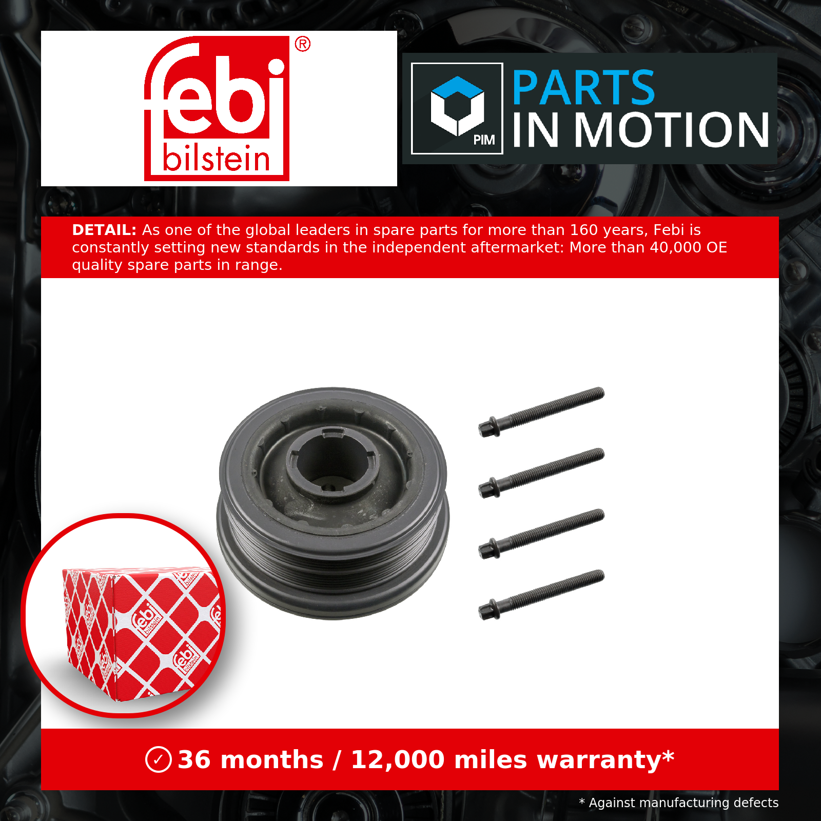 Febi Crankshaft Pulley 33602 [PM573867]