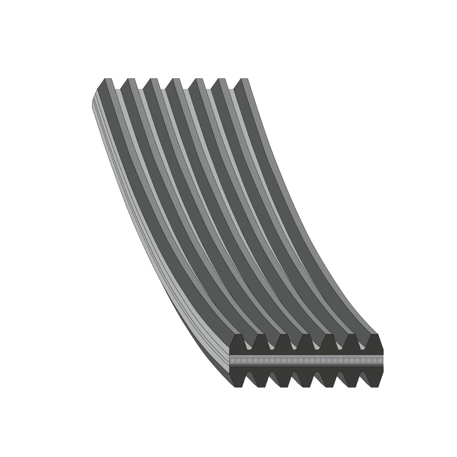 Febi 34463 7 Rib Multi V Drive Belt