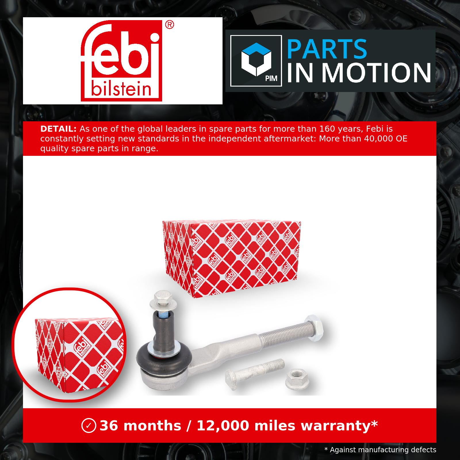 Febi Tie / Track Rod End Left or Right 39077 [PM921026]