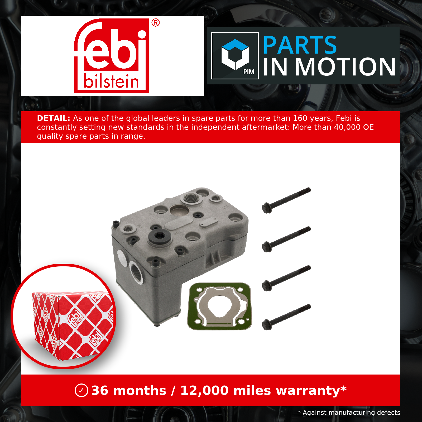 Febi CV Air Compressor Head 100293 [PM959871]