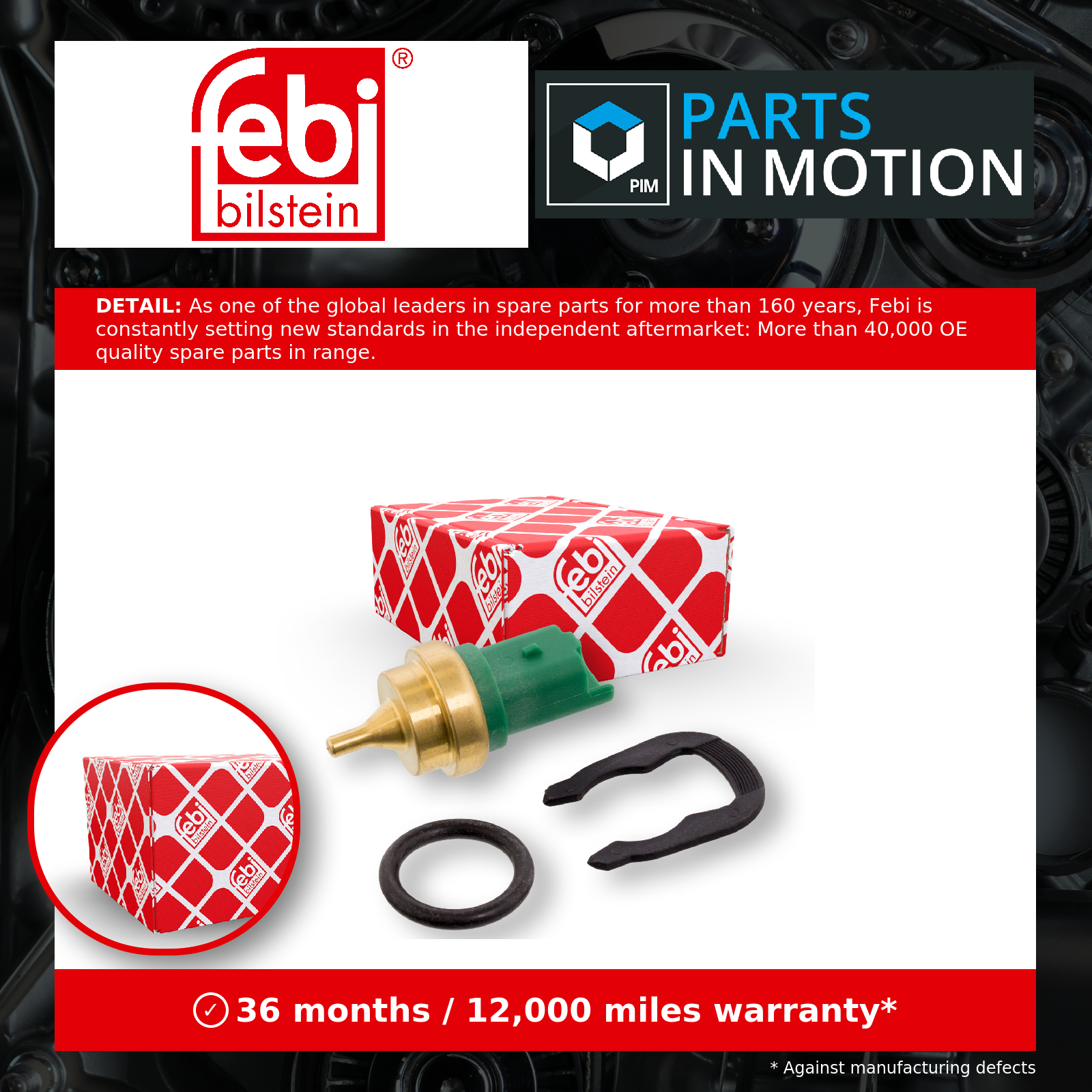 Febi Coolant Temperature Sensor 37173 [PM962108]