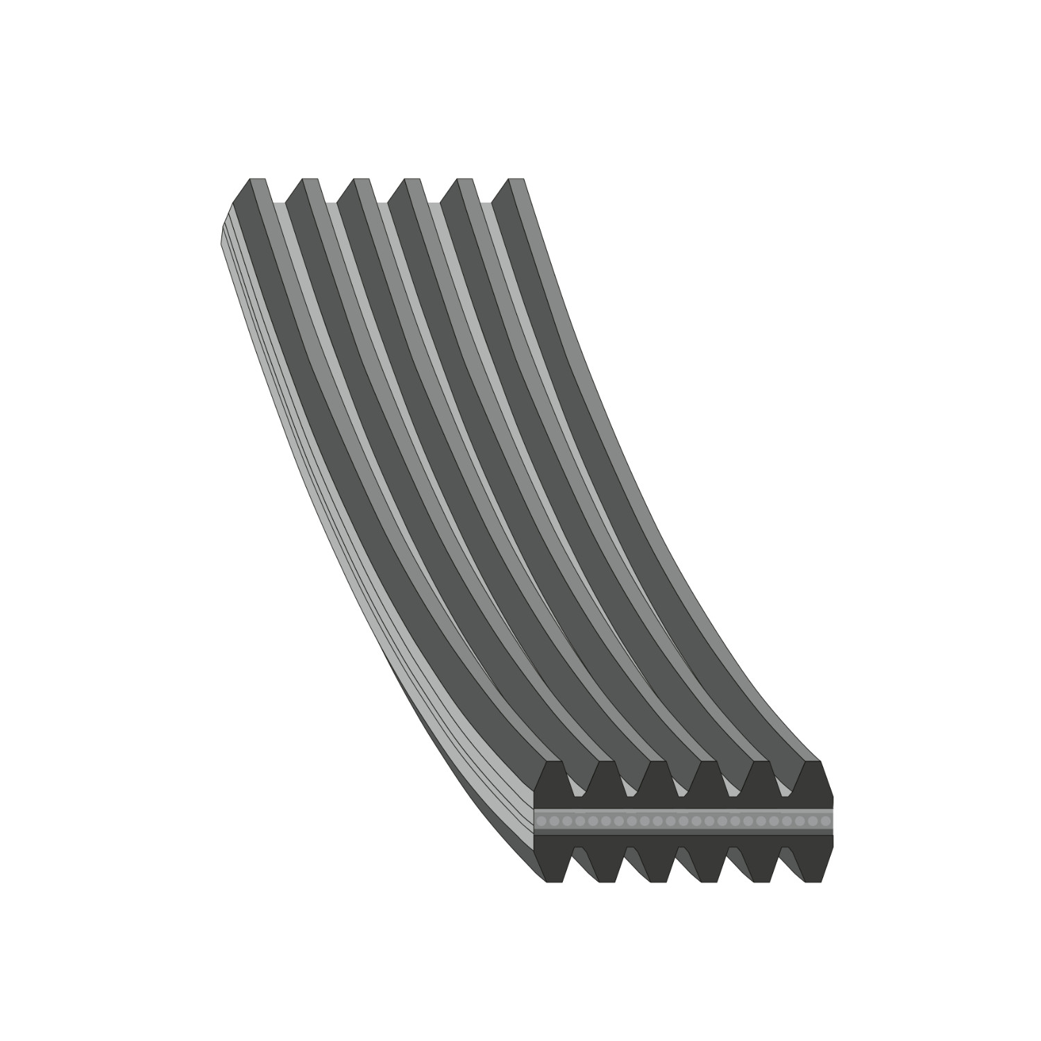 Febi 37651 6 Rib Multi V Drive Belt