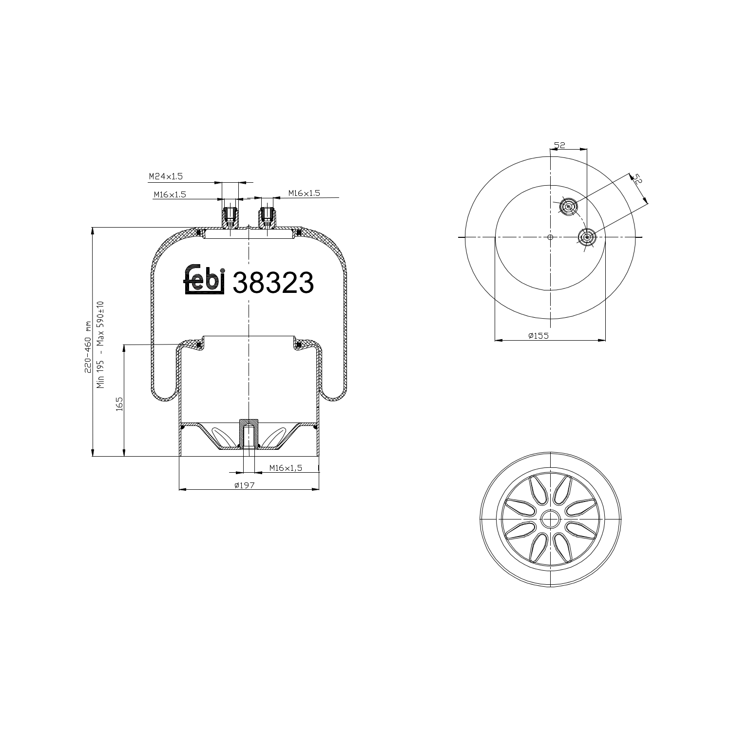 Febi 38323 Air Suspension Spring