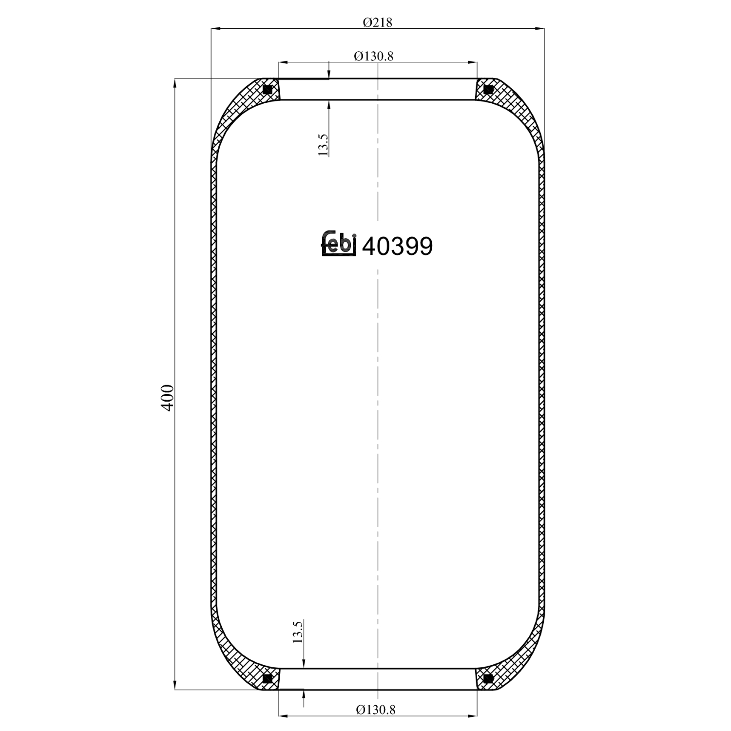Febi 40399 Air Suspension Spring