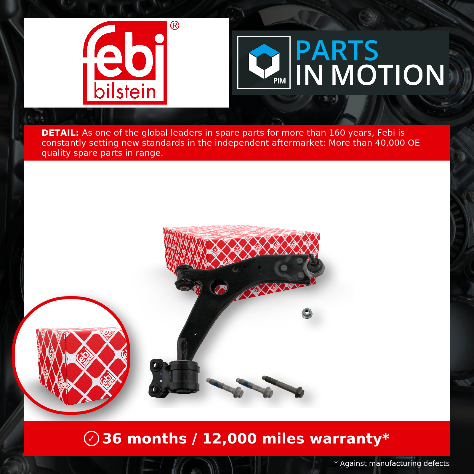 Febi Wishbone / Suspension Arm Front Lower, Right 40626 [PM964356]