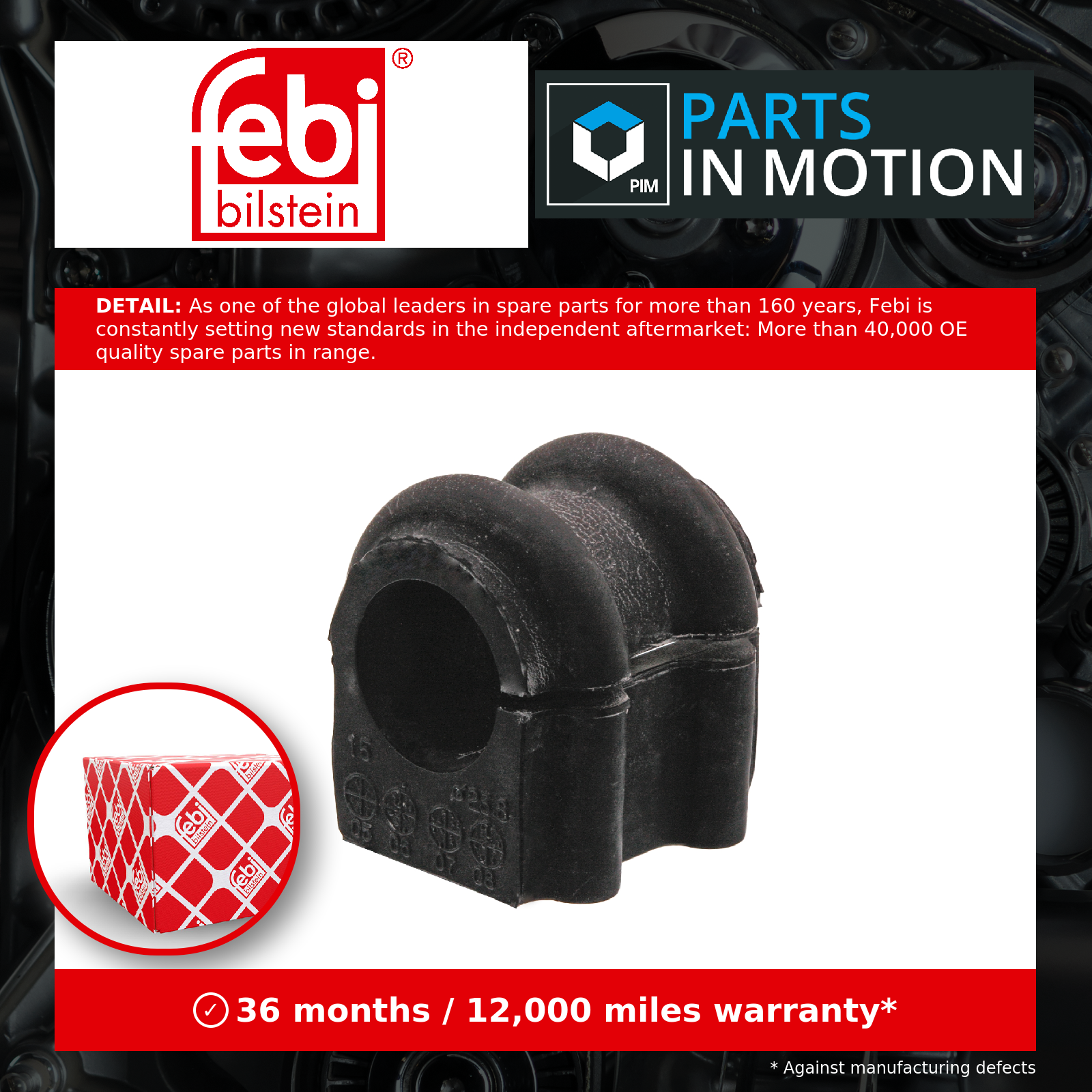 Febi Anti Roll Bar Bush Front 41436 [PM965016]