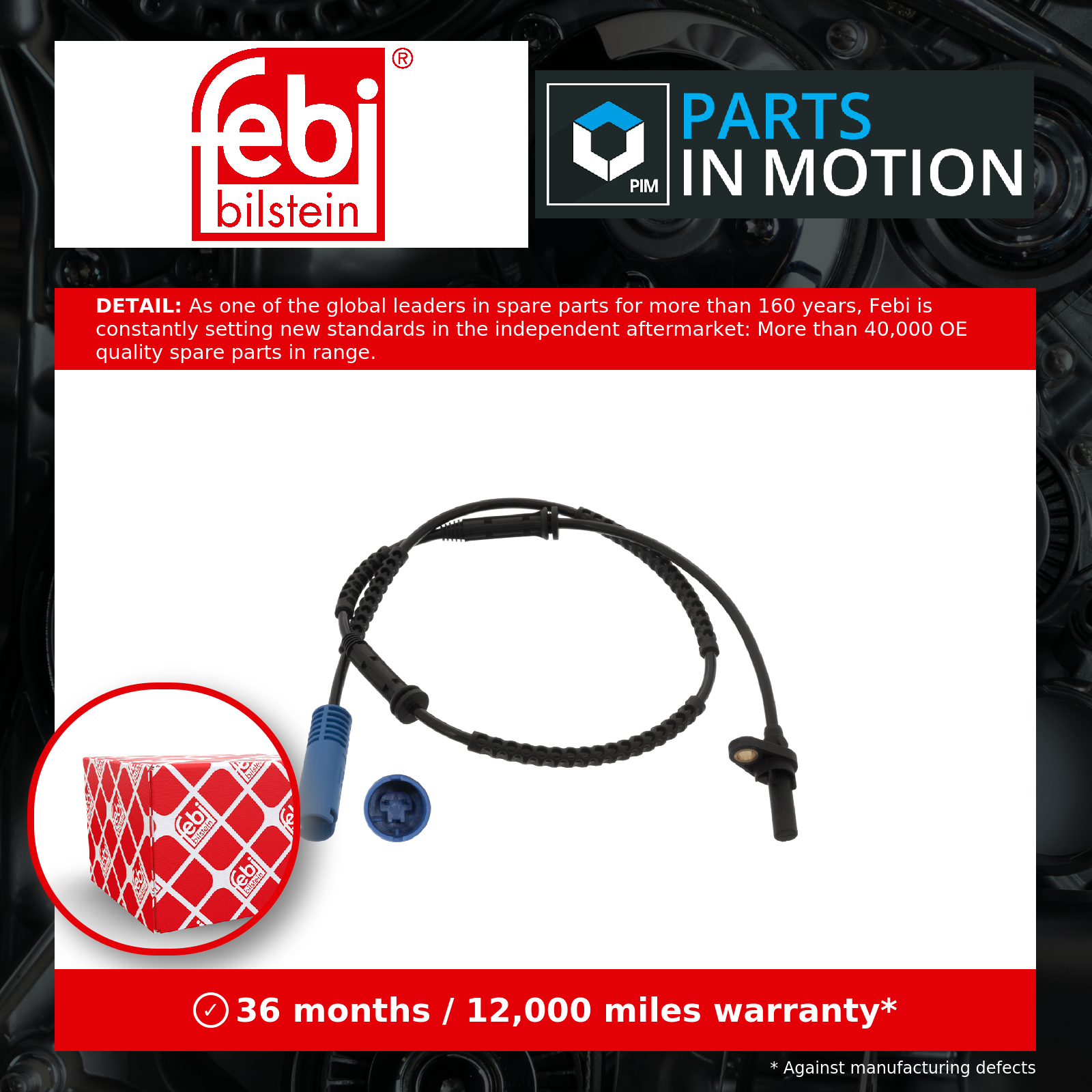 Febi ABS Sensor Rear Left or Right 45236 [PM968036]