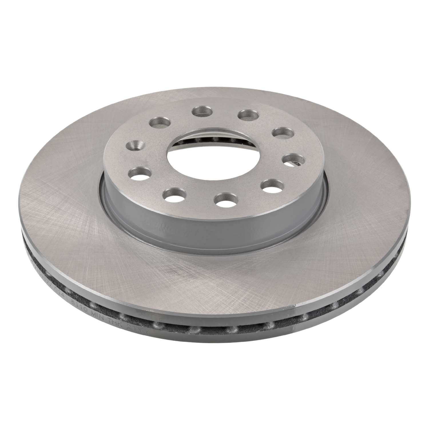 Febi 104507 2x Brake Discs Pair Vented