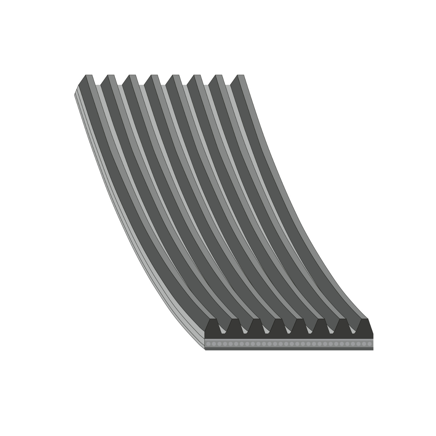 Febi 104687 8 Rib Multi V Drive Belt