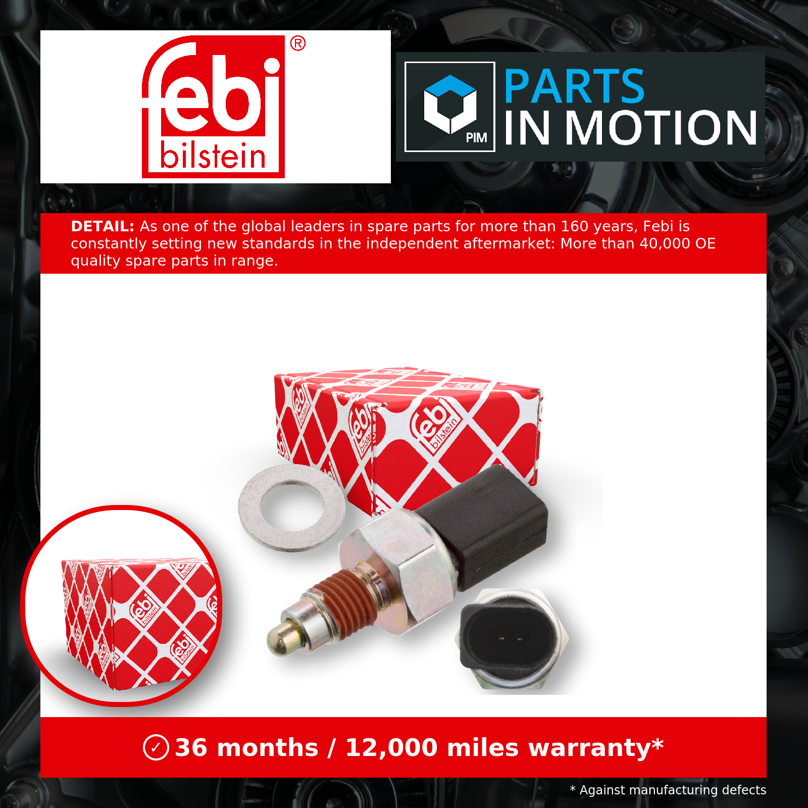 Febi Reverse Light Switch 106039 [PM1649719]