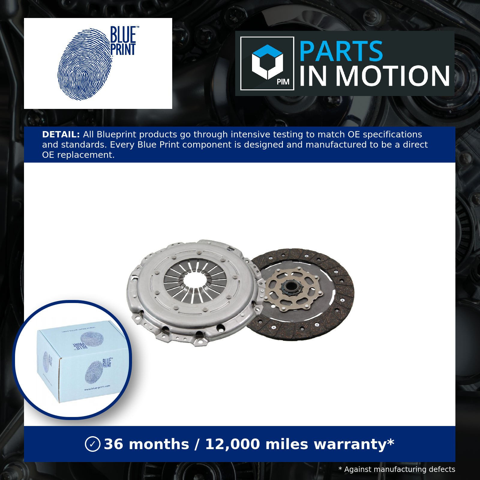 Blue Print Clutch Kit 2 piece (Cover+Plate) ADP153061 [PM1670806]