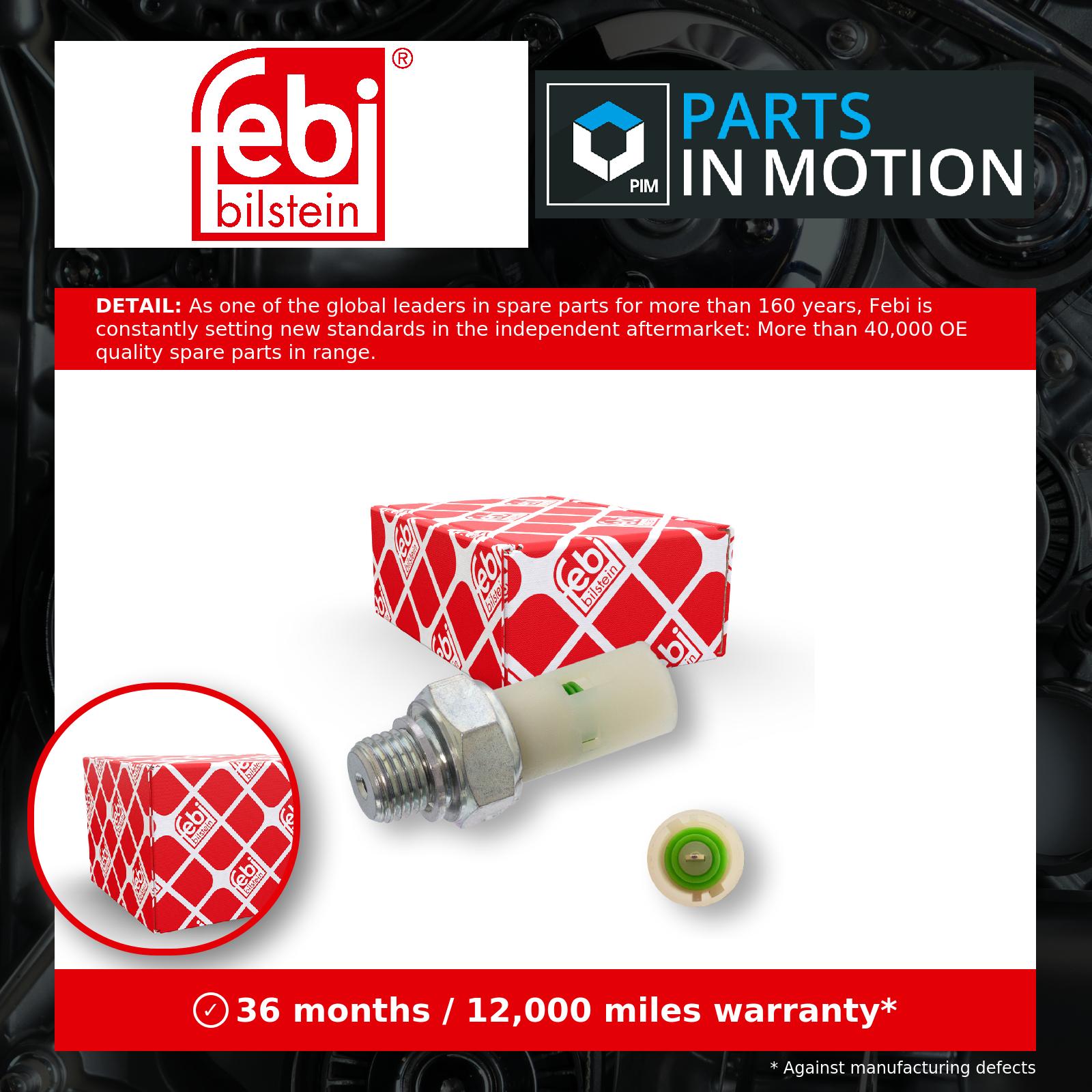 Febi Oil Pressure Switch 108163 [PM1720098]