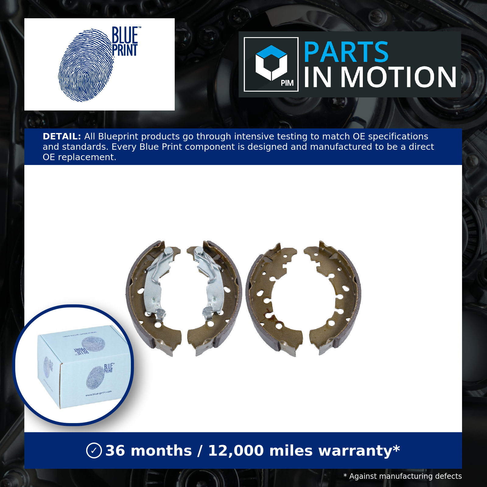 Brake Shoes Set ADBP410045 Blue Print 59116729 77363855 77364744 77366797 New - Image 18