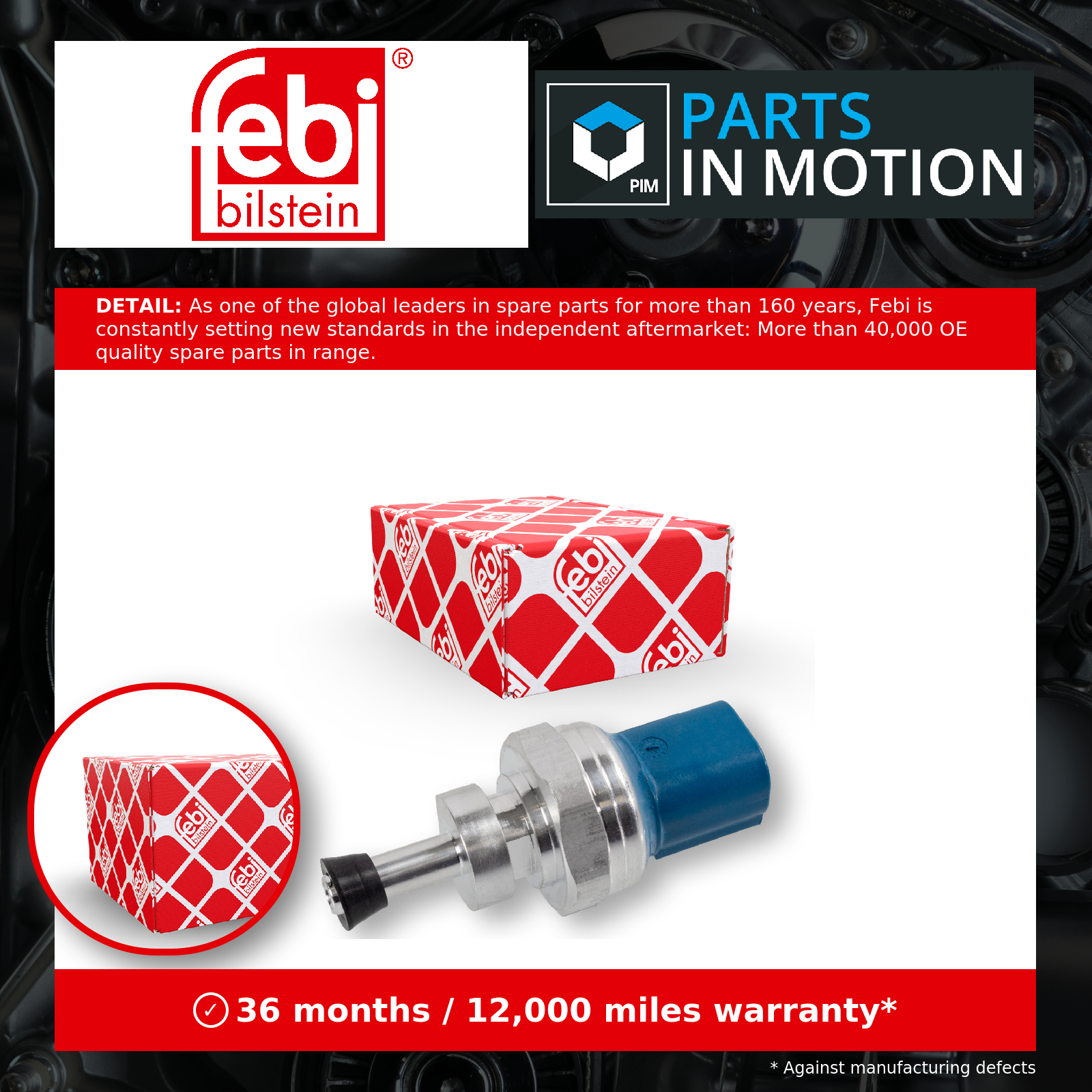 Febi Exhaust Pressure Sensor 173118 [PM1879424]
