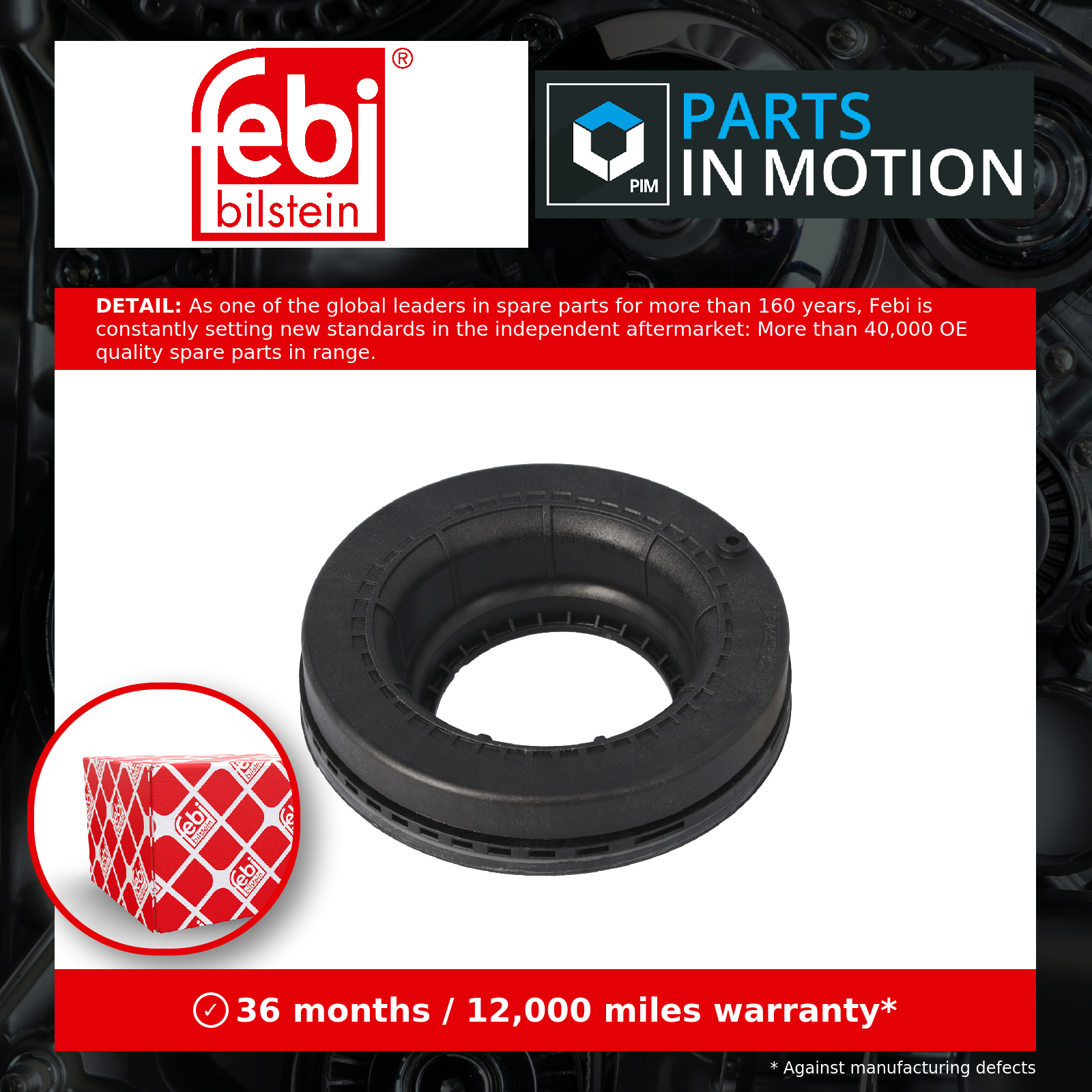 Febi Strut Anti Friction Bearing Front Left or Right 177929 [PM2015863]