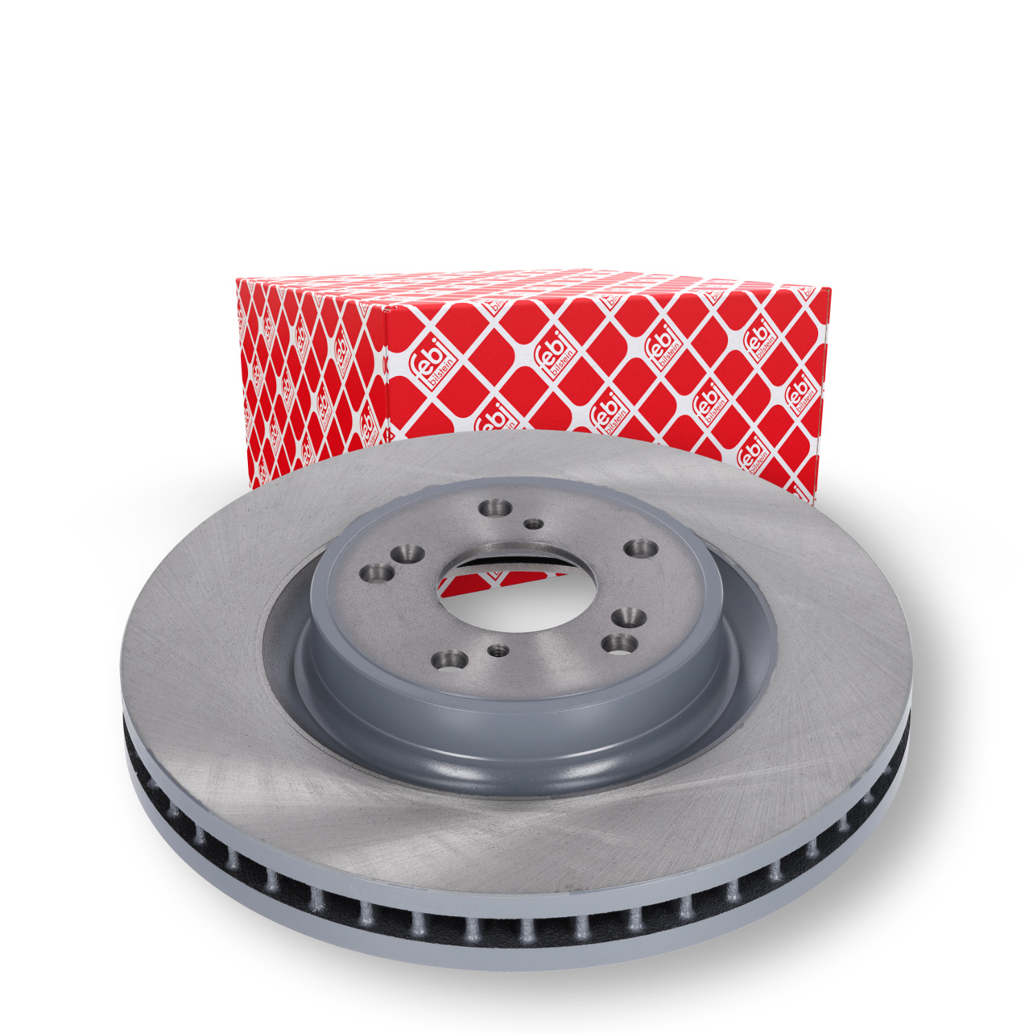 Febi 179053 2x Brake Discs Pair Vented