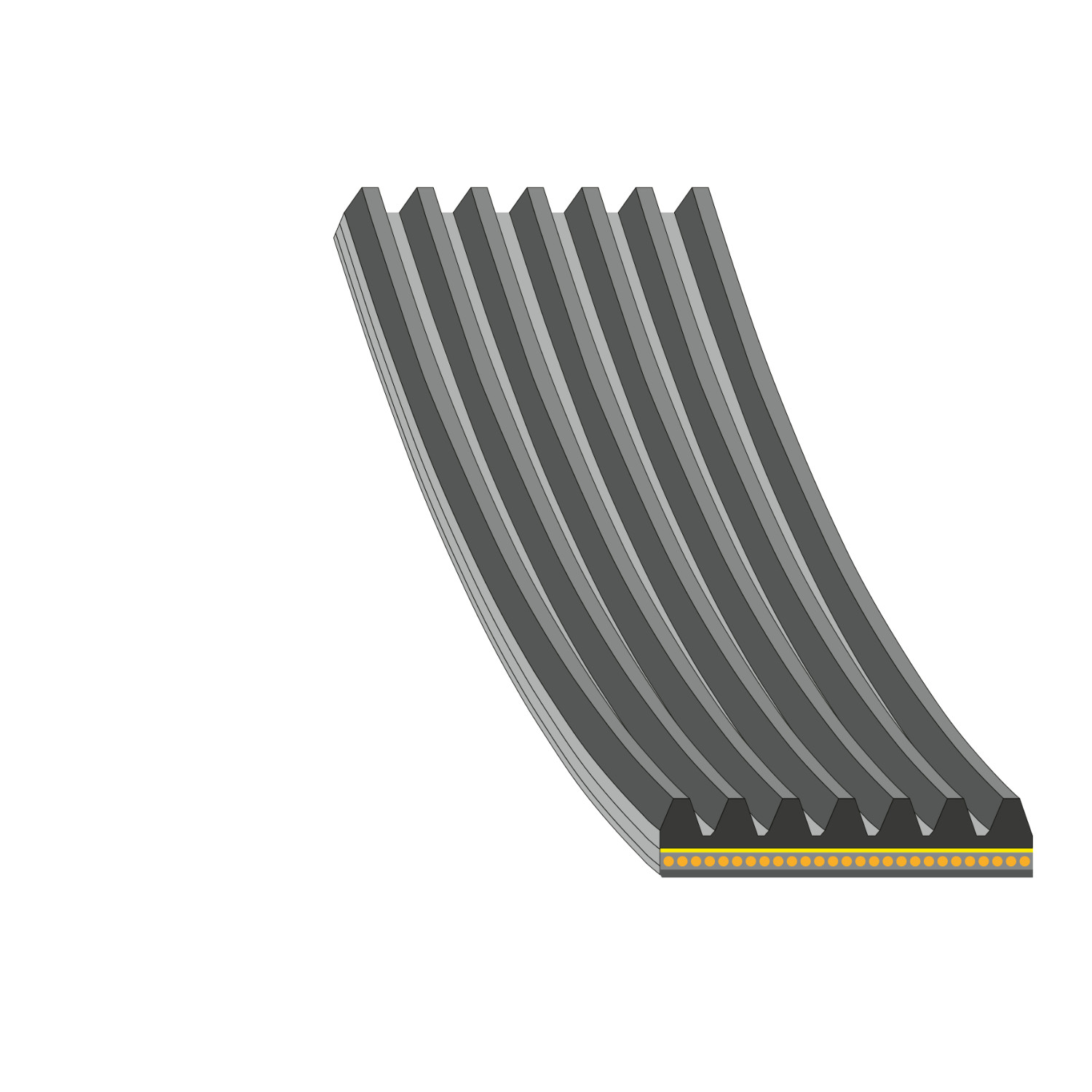 Febi 179766 7 Rib Multi V Drive Belt