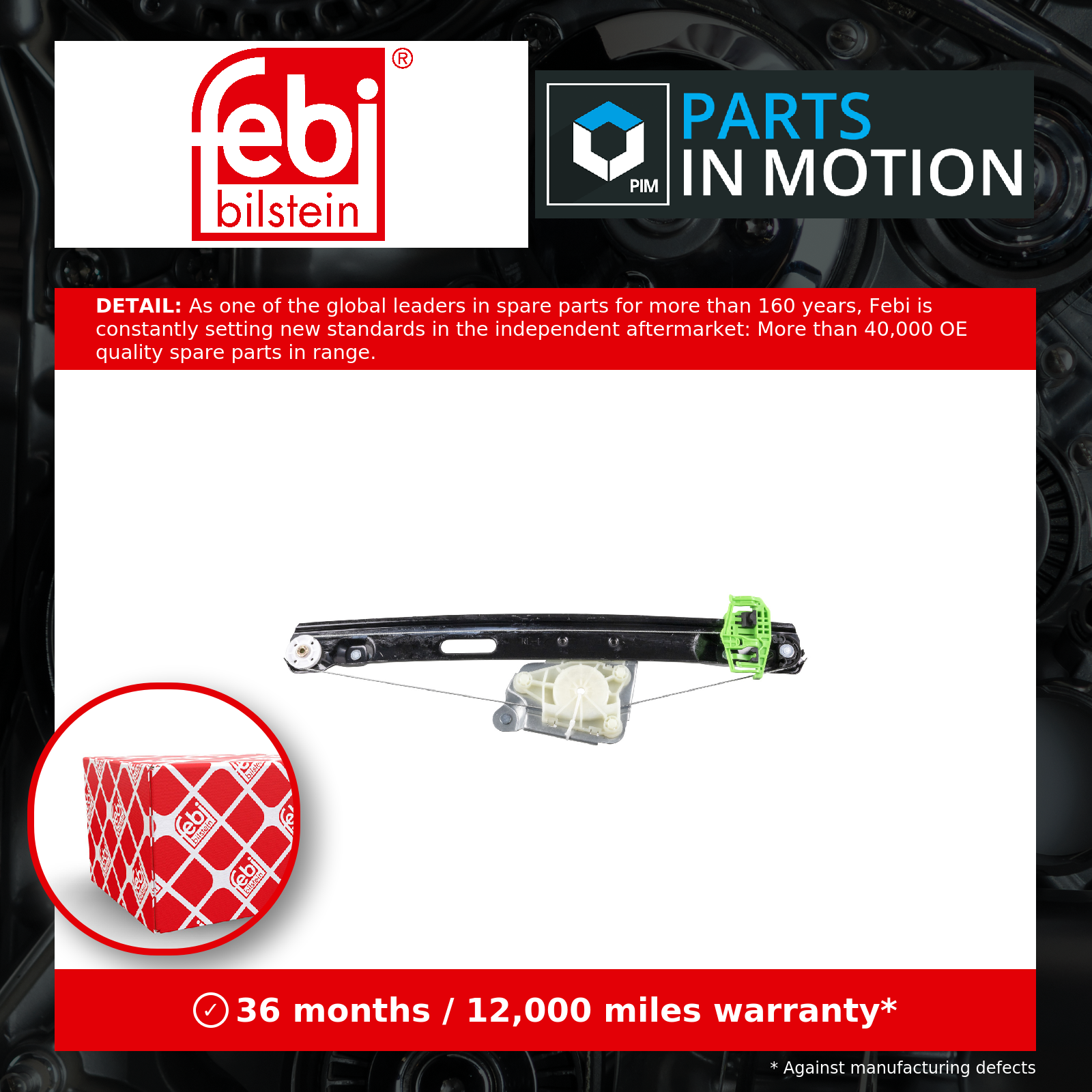 Febi Window Regulator Rear Left 180252 [PM2047899]