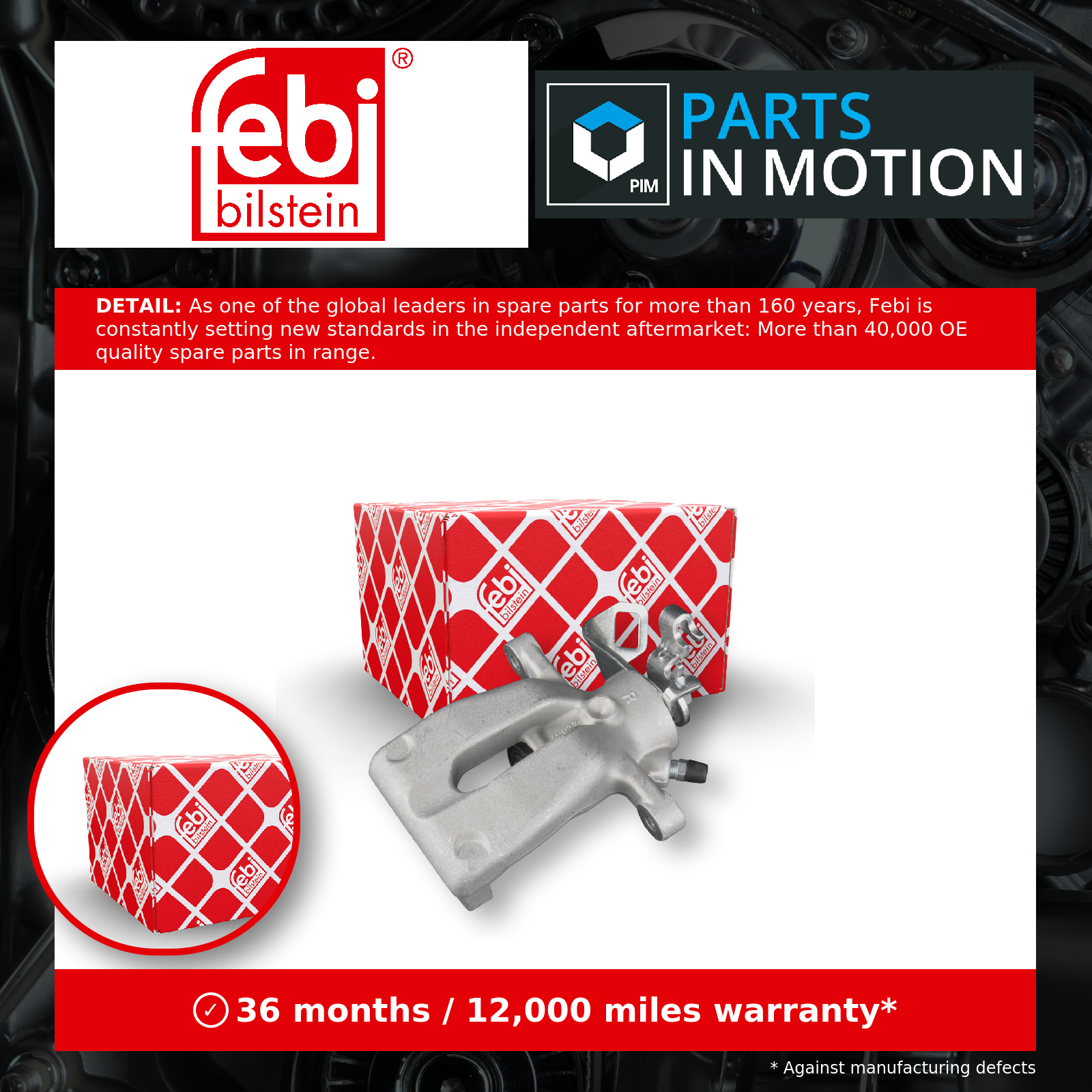 Febi Brake Caliper Rear Right 178060 [PM2050410]
