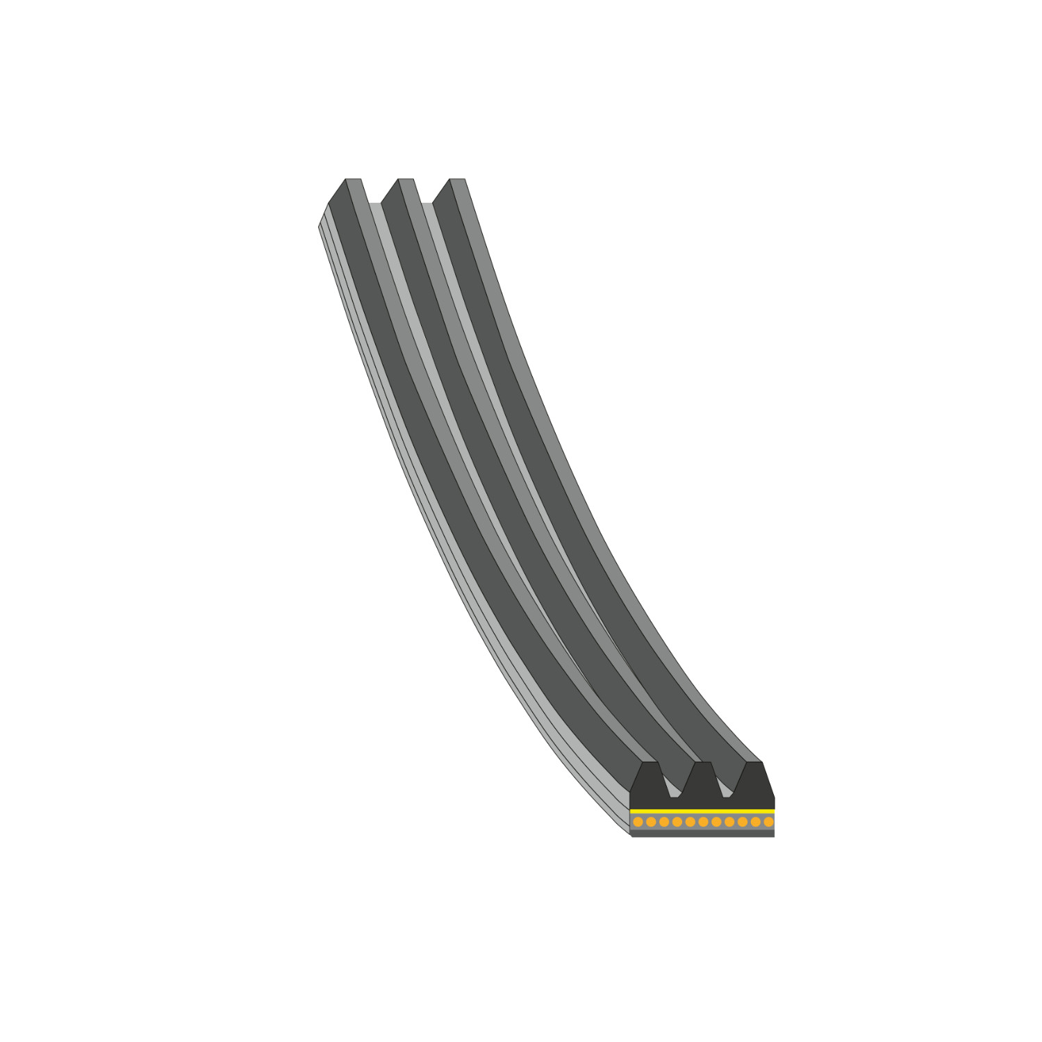 Febi 183220 3 Rib Multi V Drive Belt