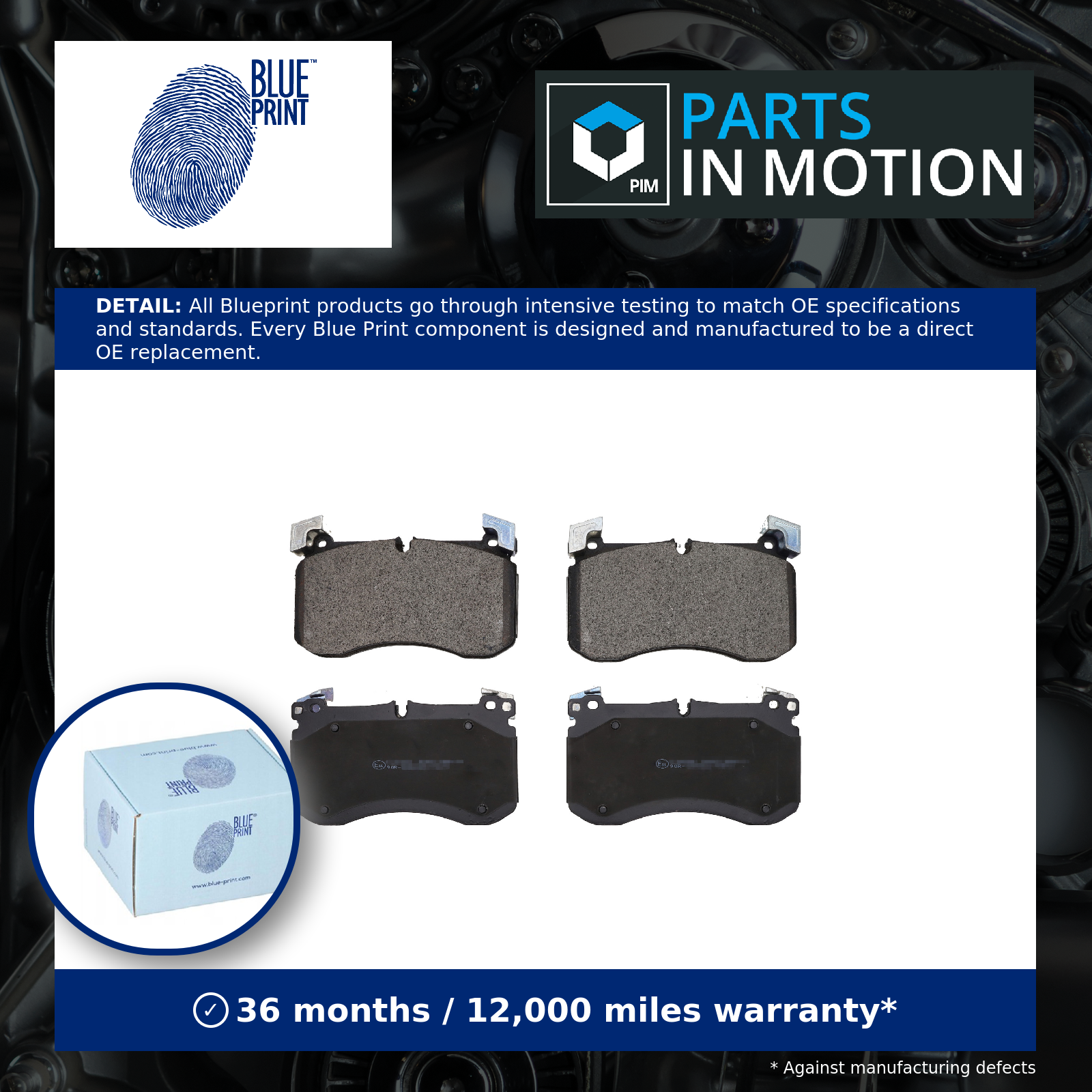 Blue Print Brake Pads Set Front ADBP420132 [PM2168365]