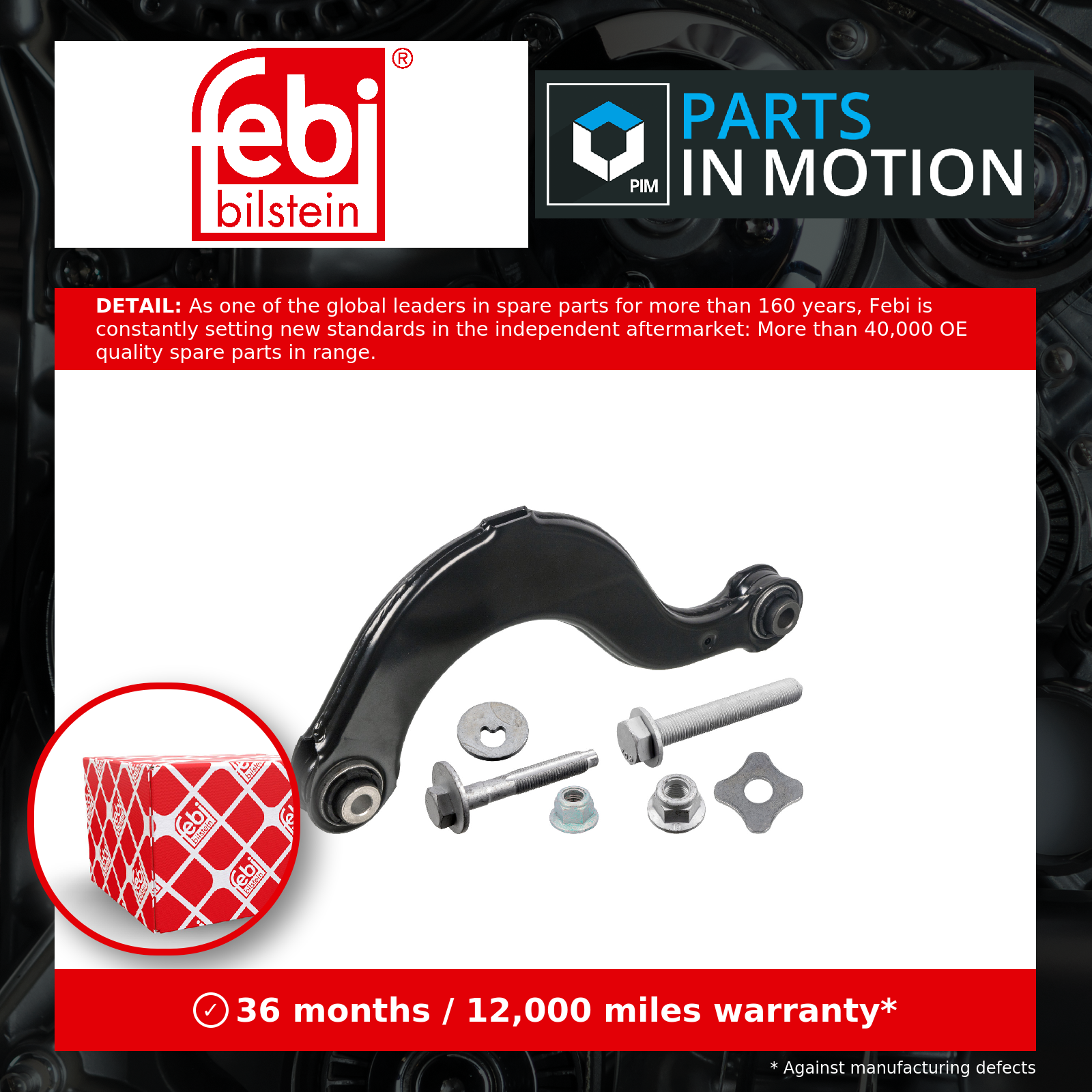 Febi Wishbone / Suspension Arm Rear Upper, Left or Right 188591 [PM2583978]
