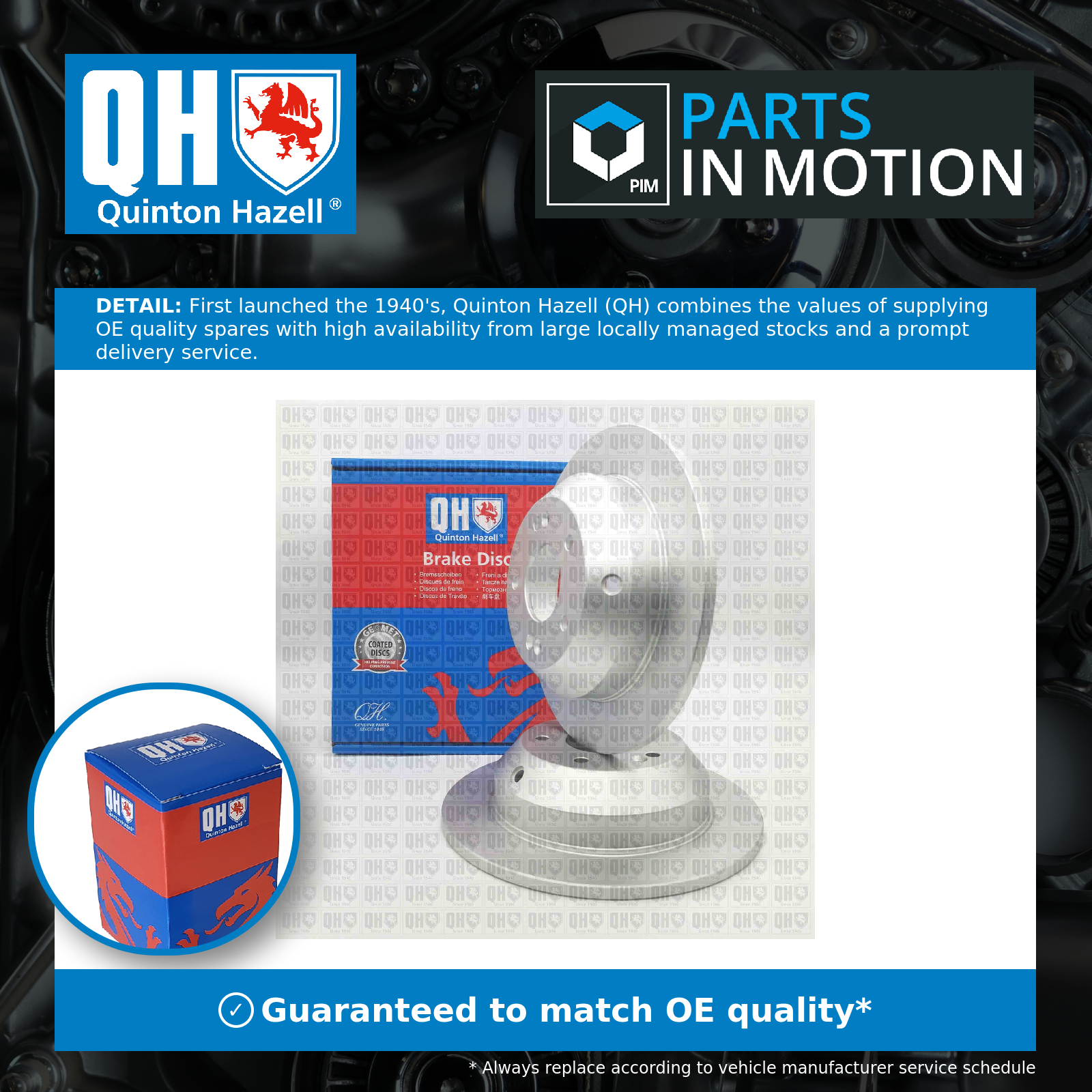 Quinton Hazell 2x Brake Discs Pair Solid Rear BDC5959 [PM2360504]