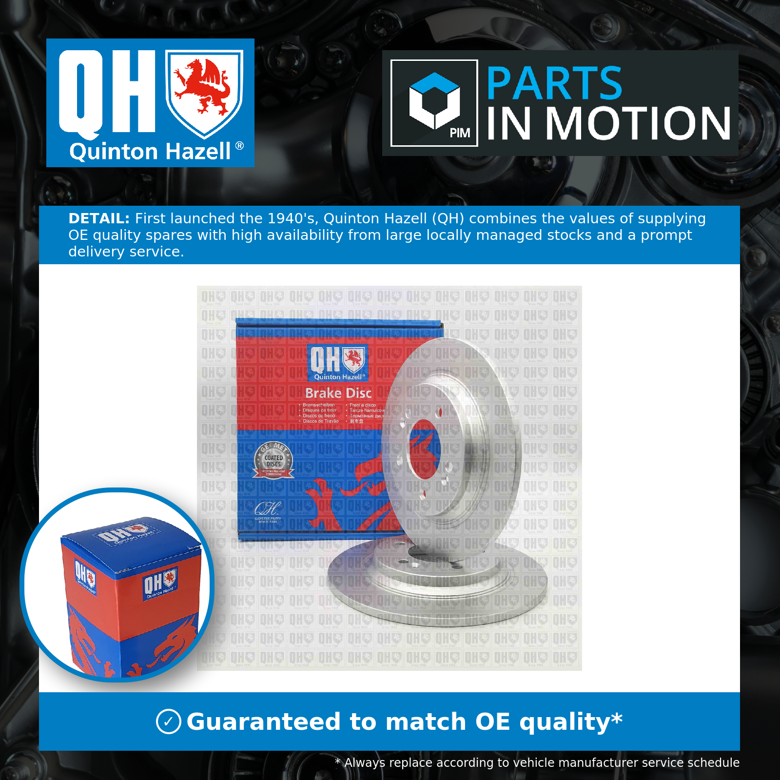 Quinton Hazell 2x Brake Discs Pair Solid Rear BDC6230 [PM2360521]