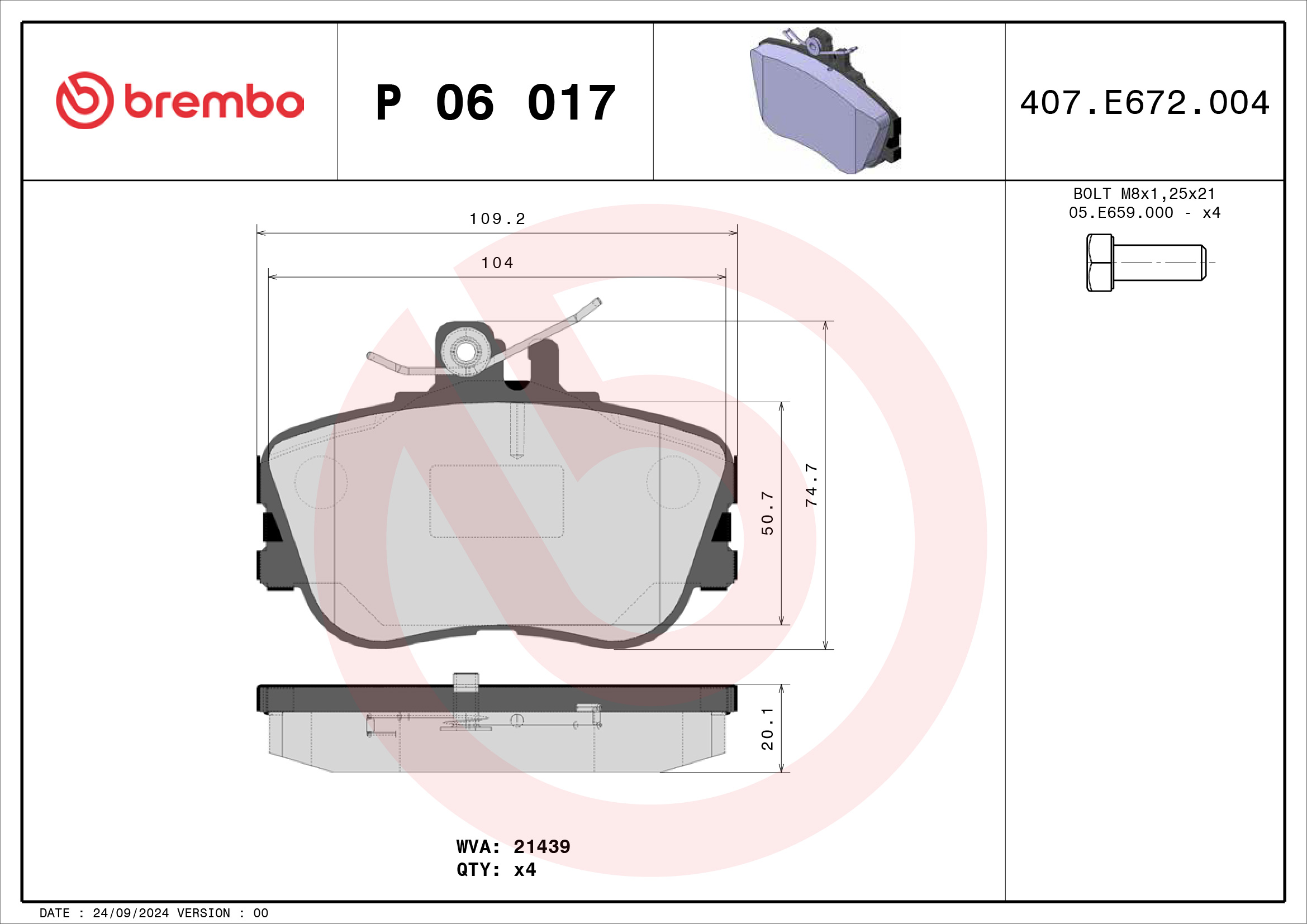 Brembo P06017