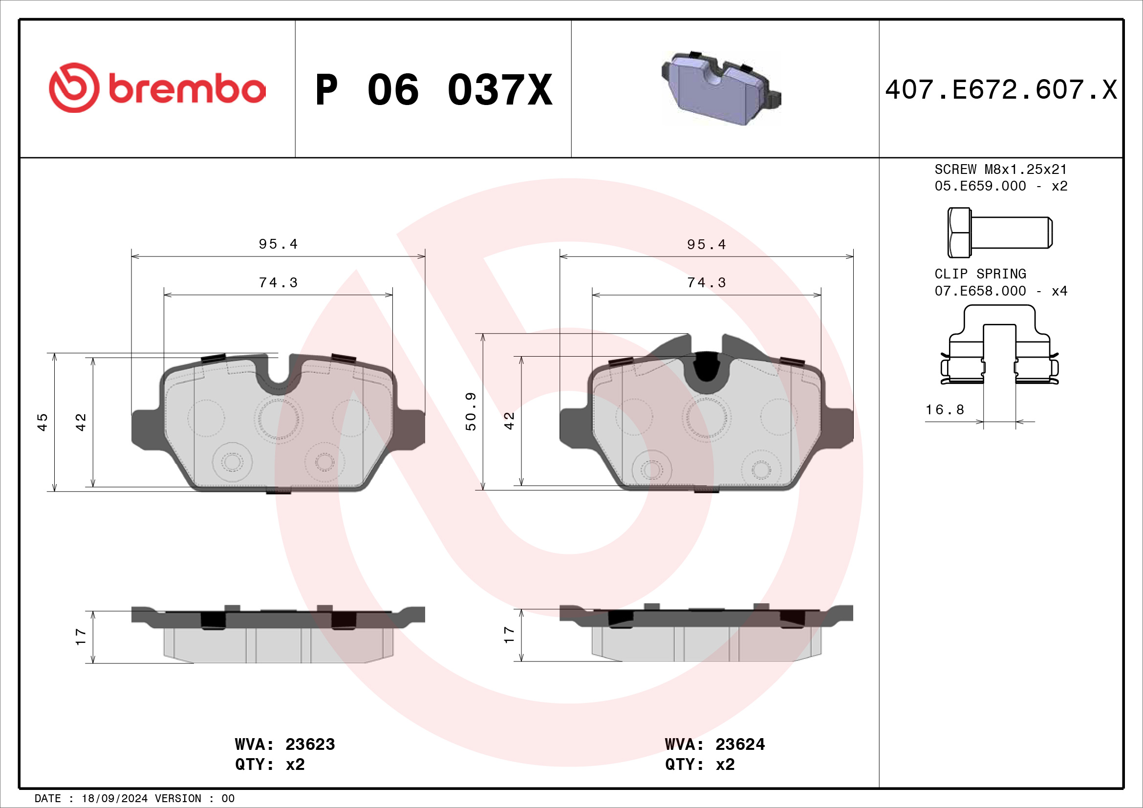 Brembo P06037X