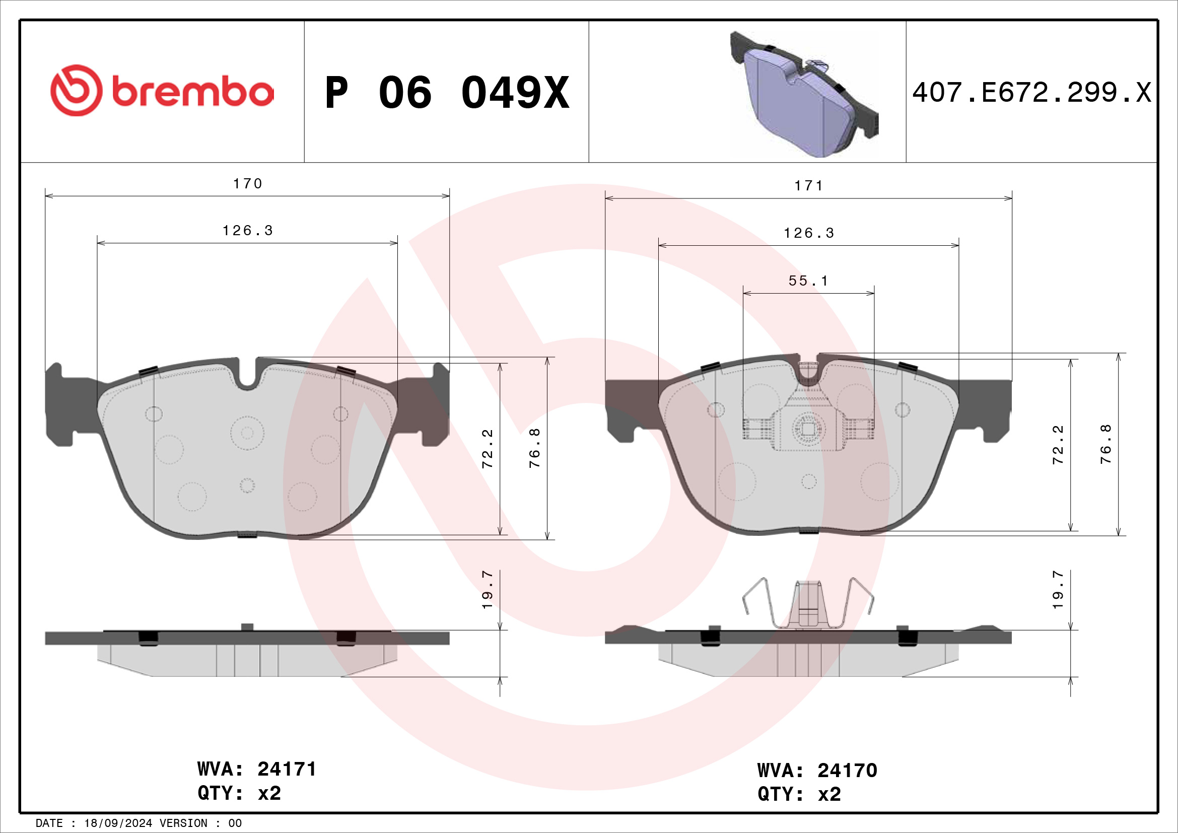 Brembo P06049X