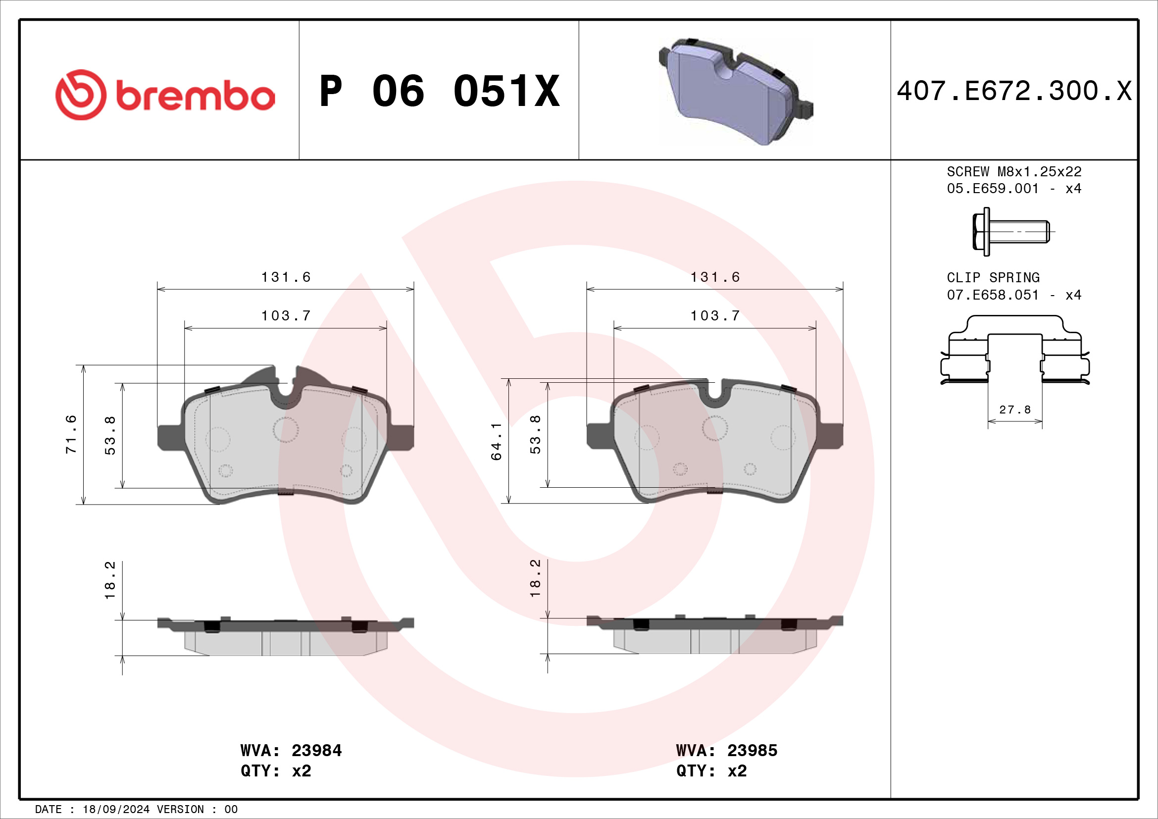 Brembo P06051X