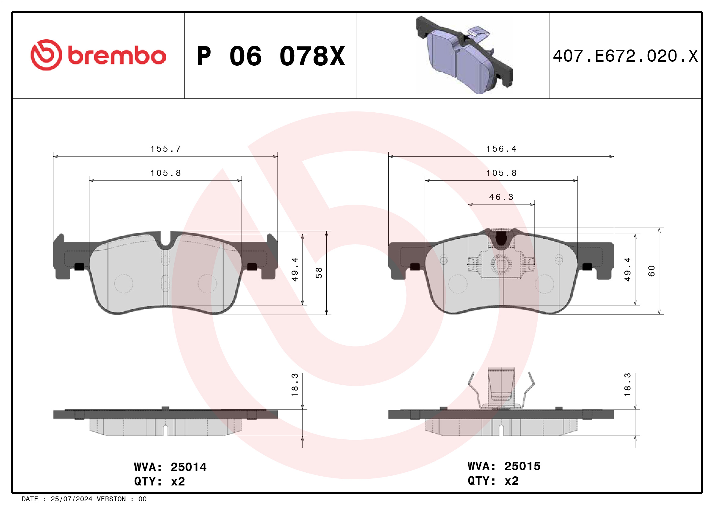 Brembo P06078X
