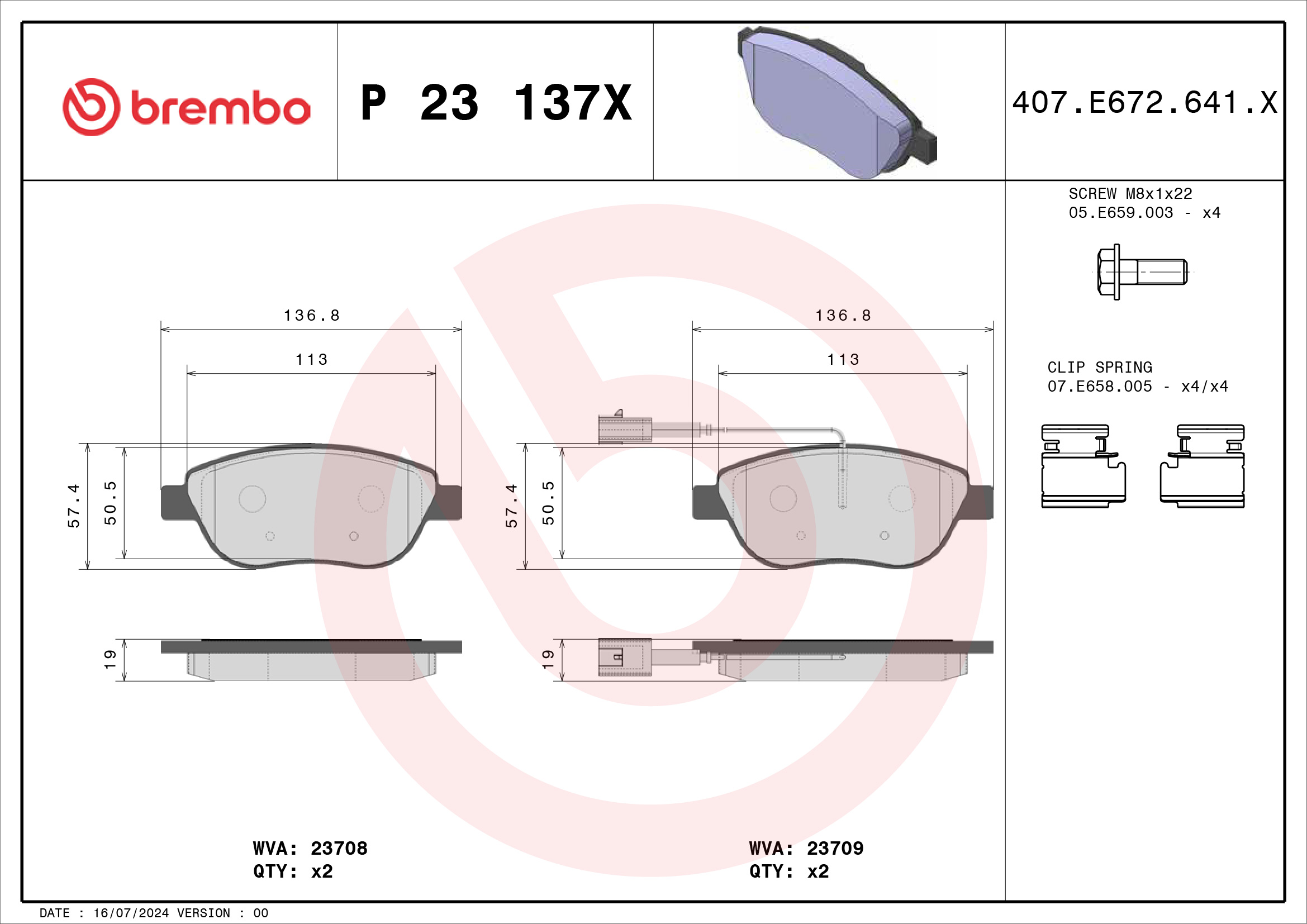 Brembo P23137X