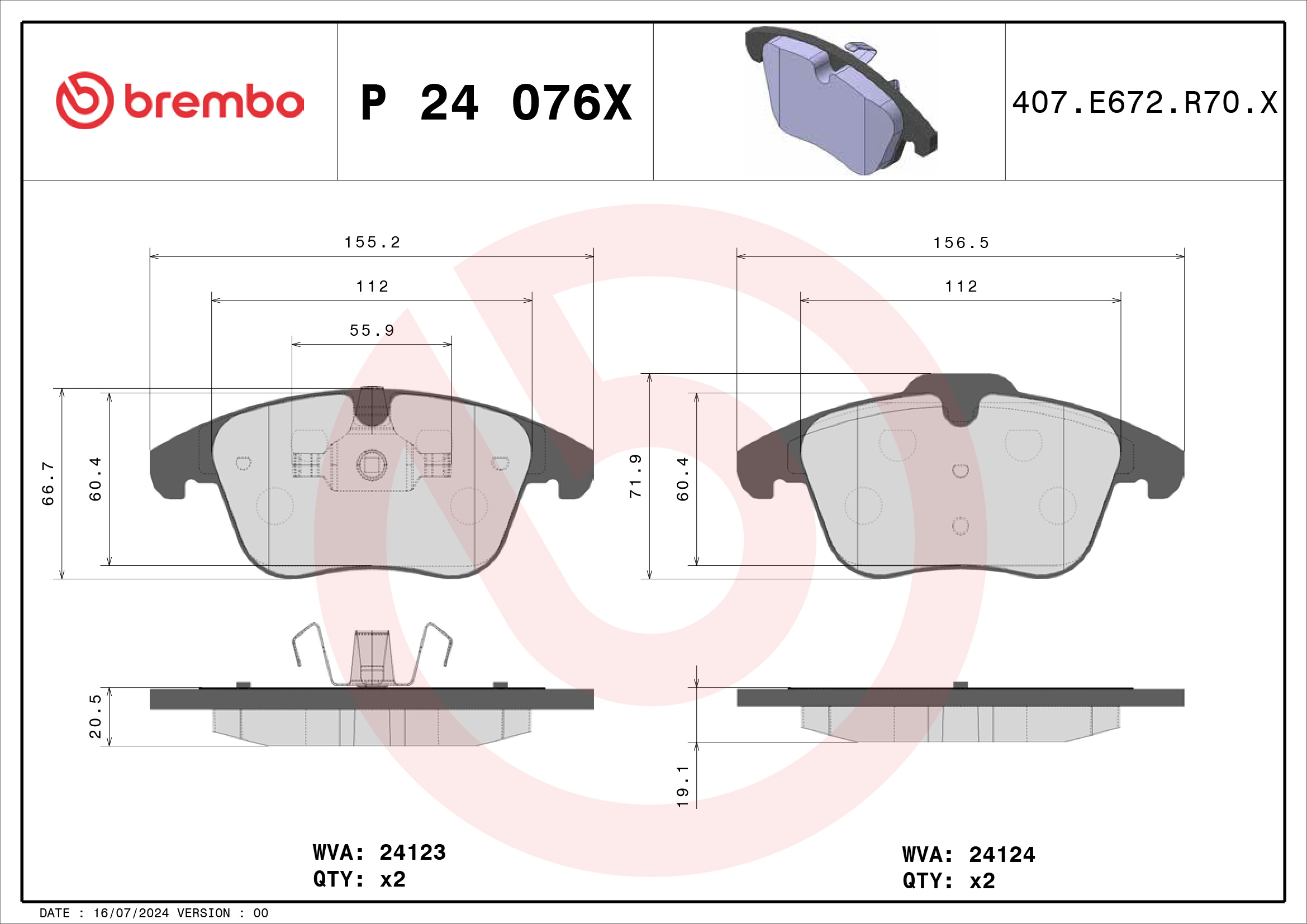 Brembo P24076X