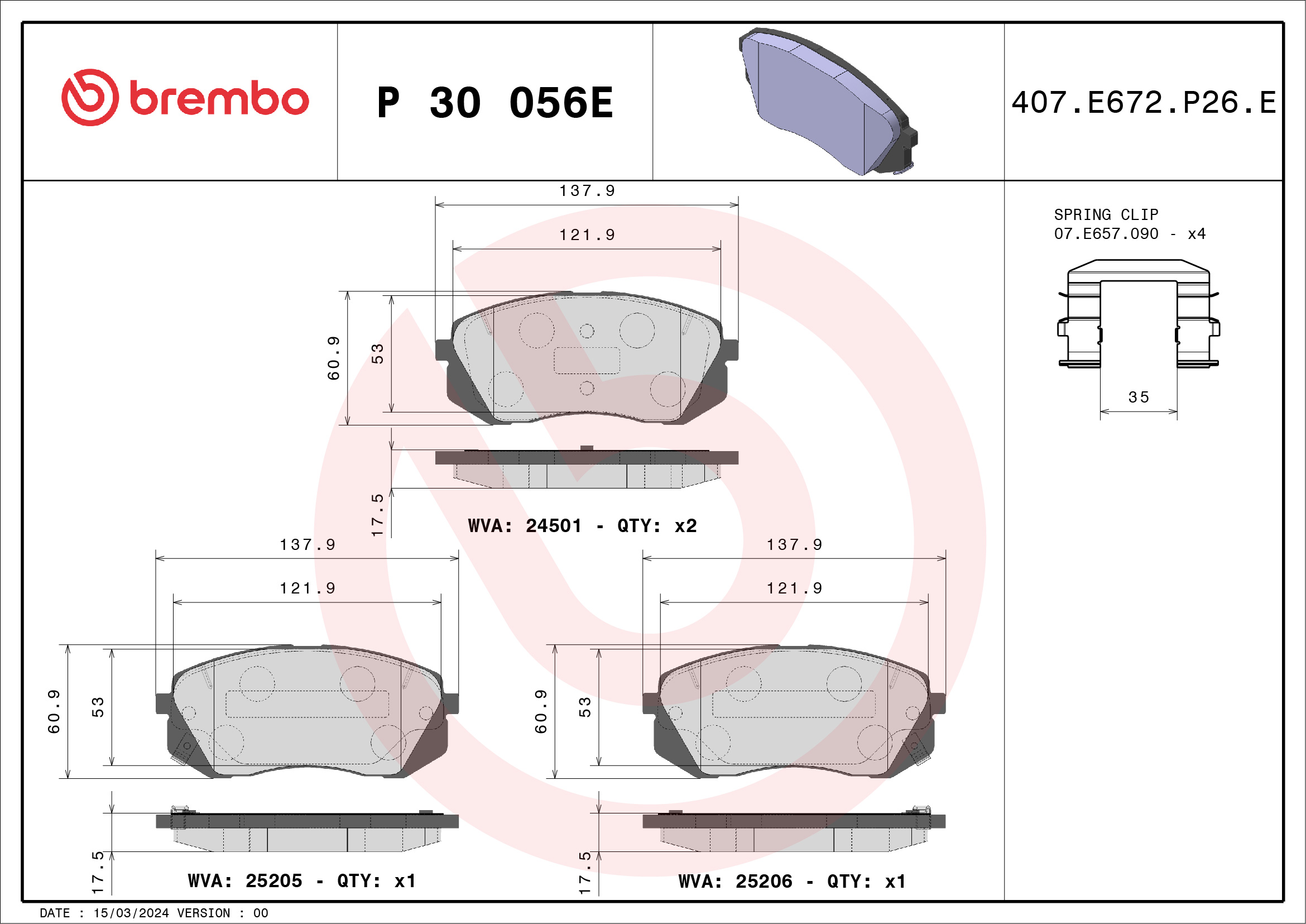 Brembo P30056E