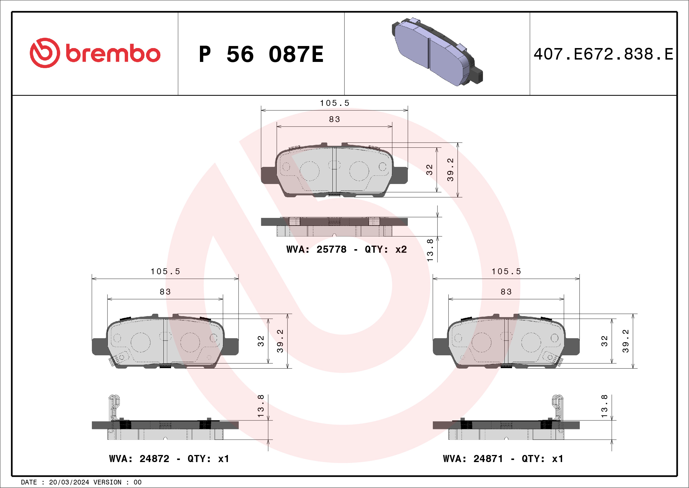 Brembo P56087E