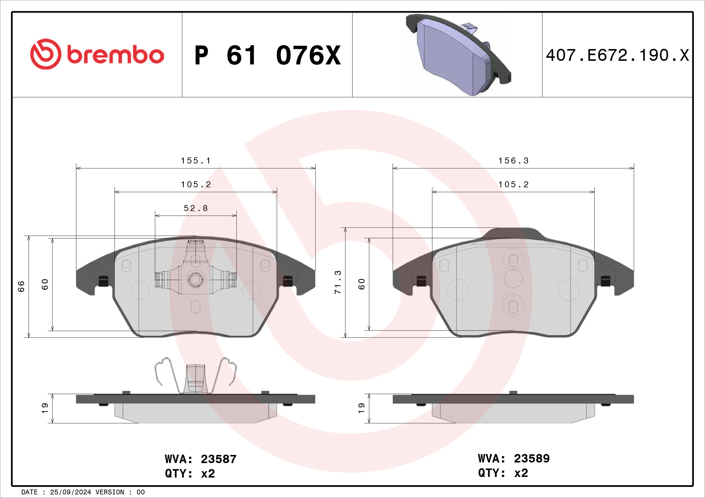 Brembo P61076X