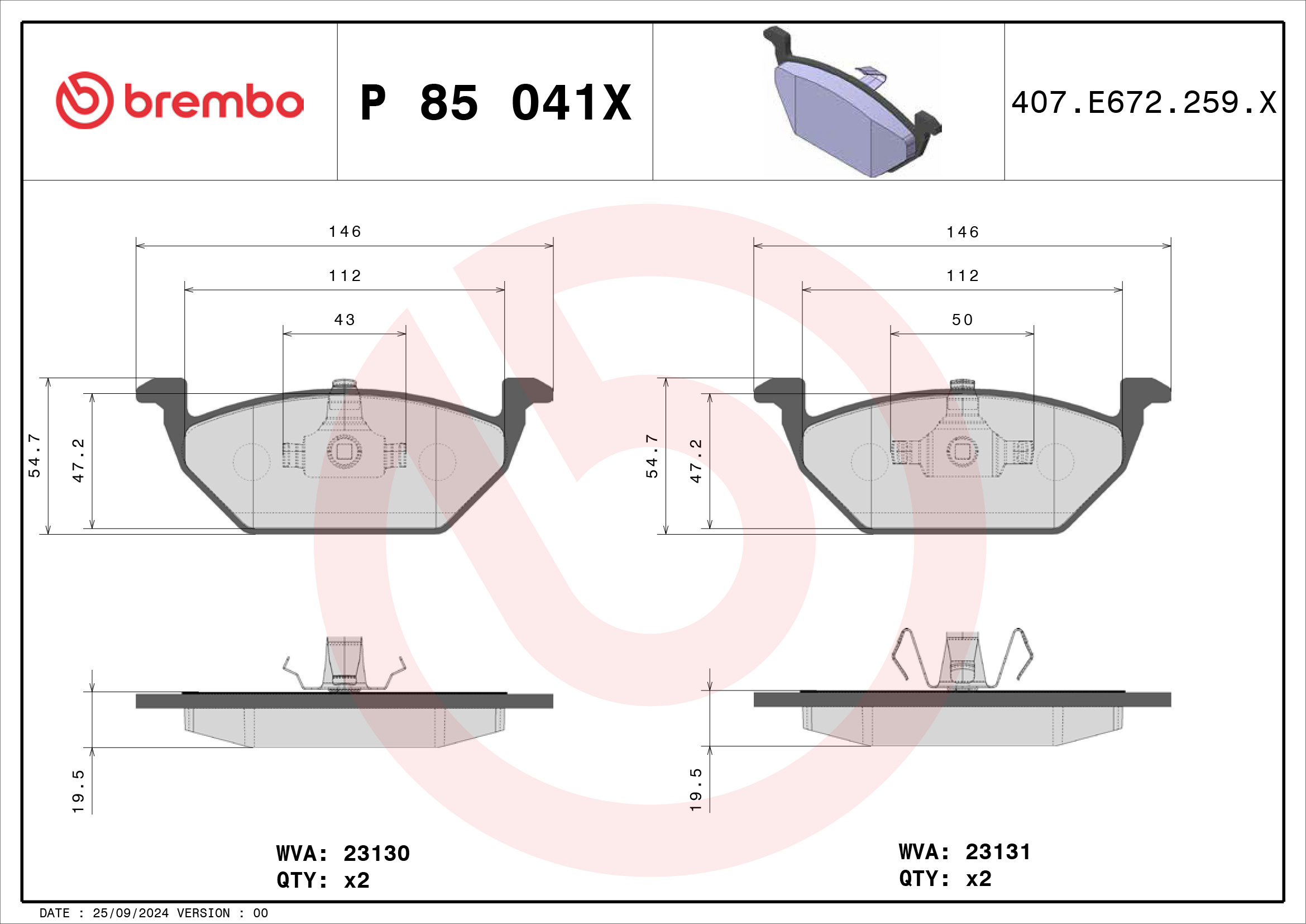 Brembo P85041X