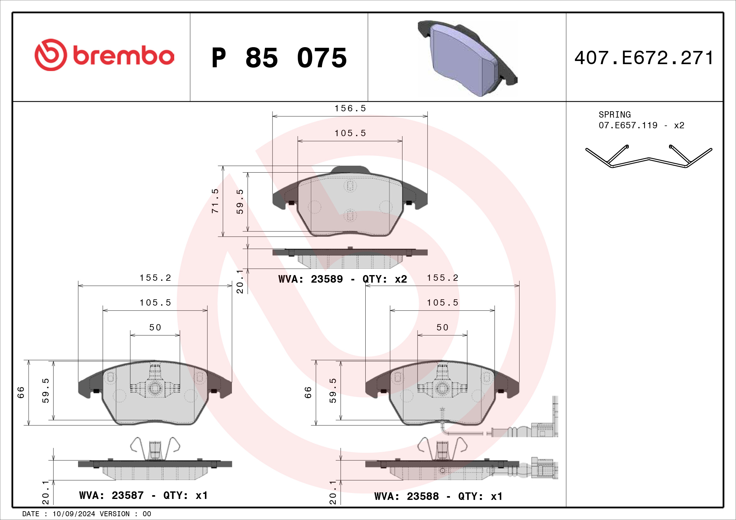 Brembo P85075