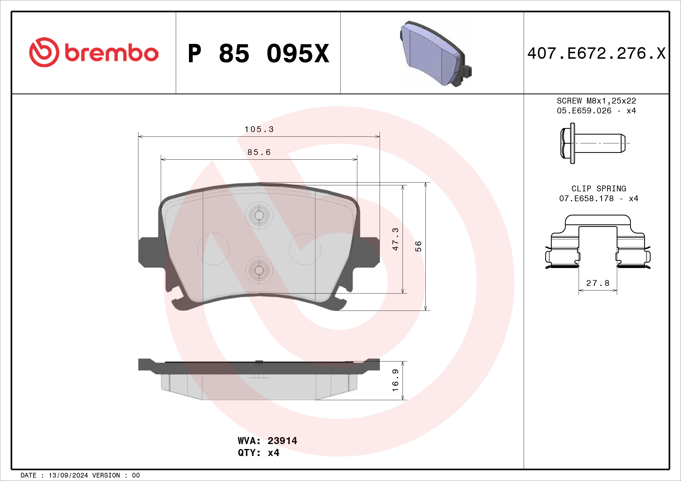 Brembo P85095X