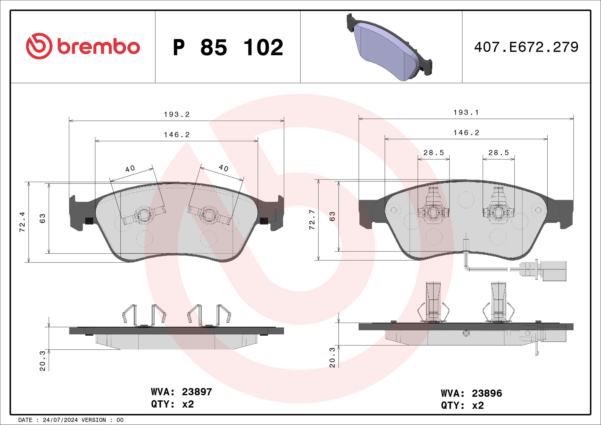 Brembo P85102