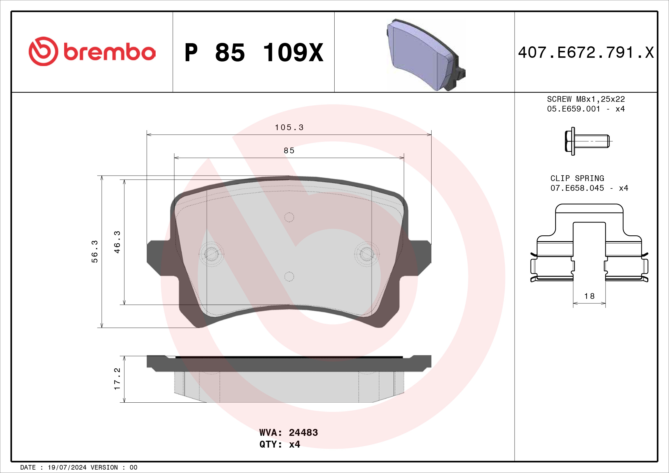 Brembo P85109X
