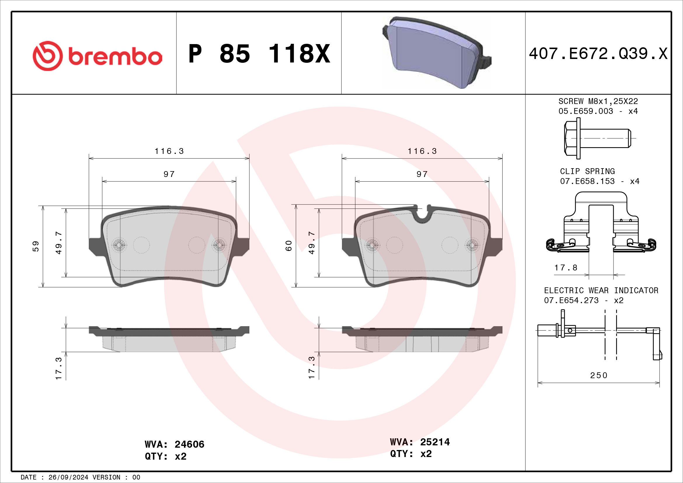Brembo P85118X