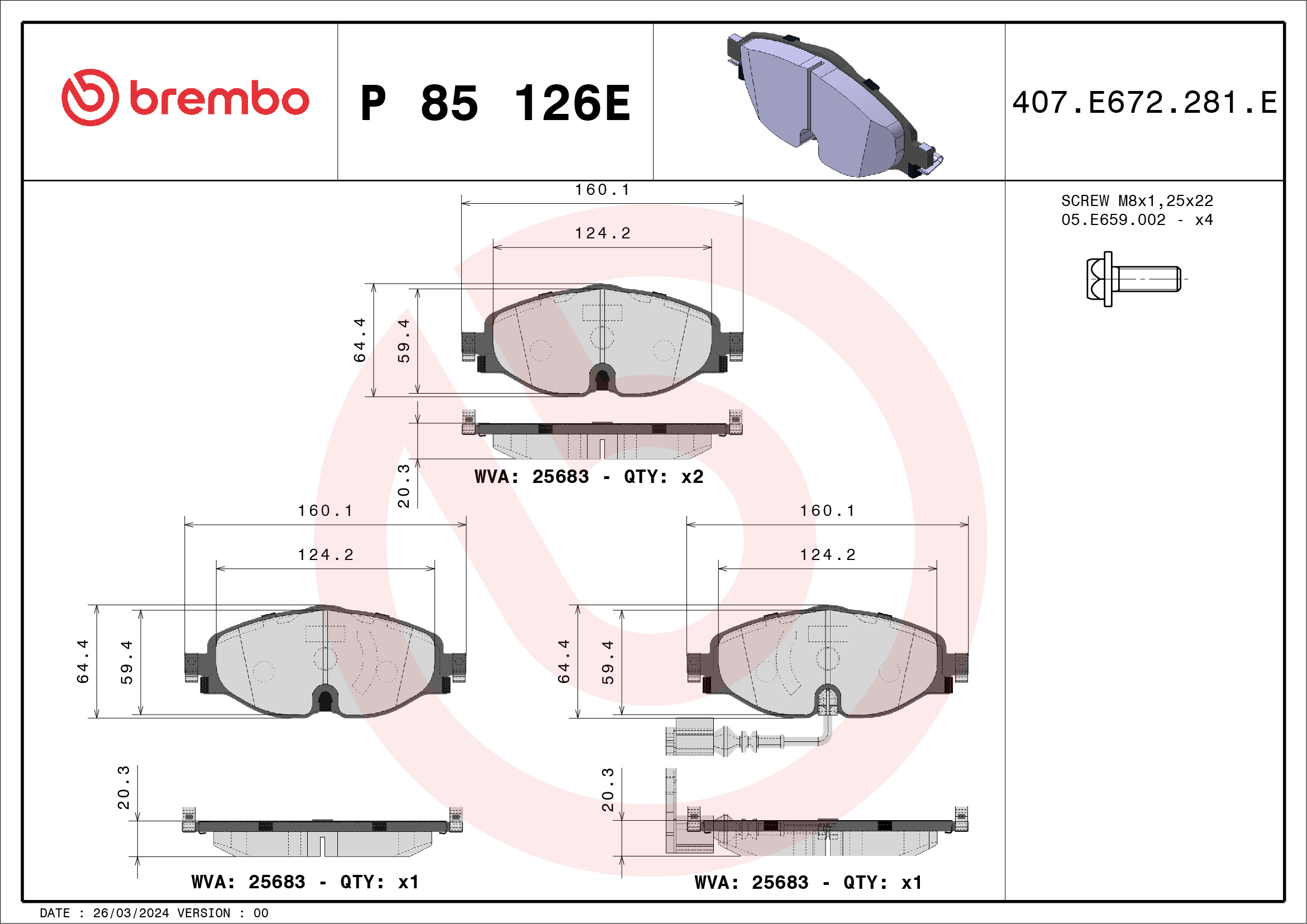 Brembo P85126E