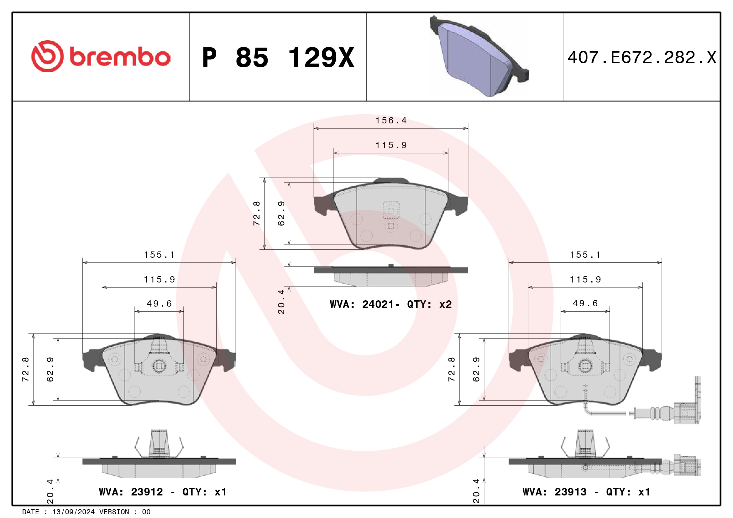 Brembo P85129X