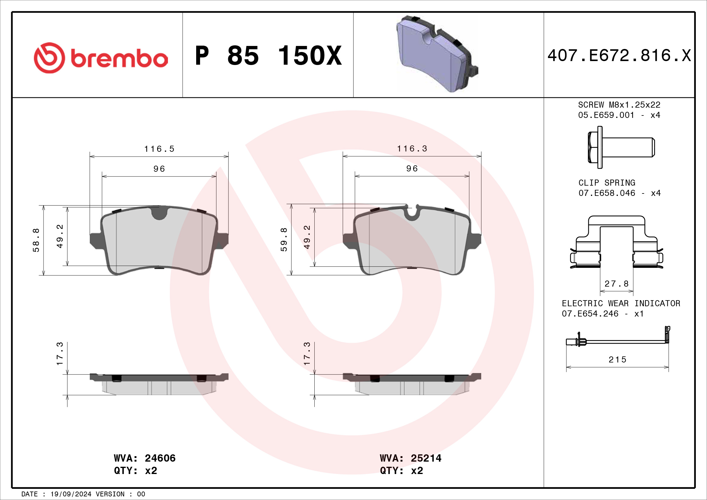 Brembo P85150X