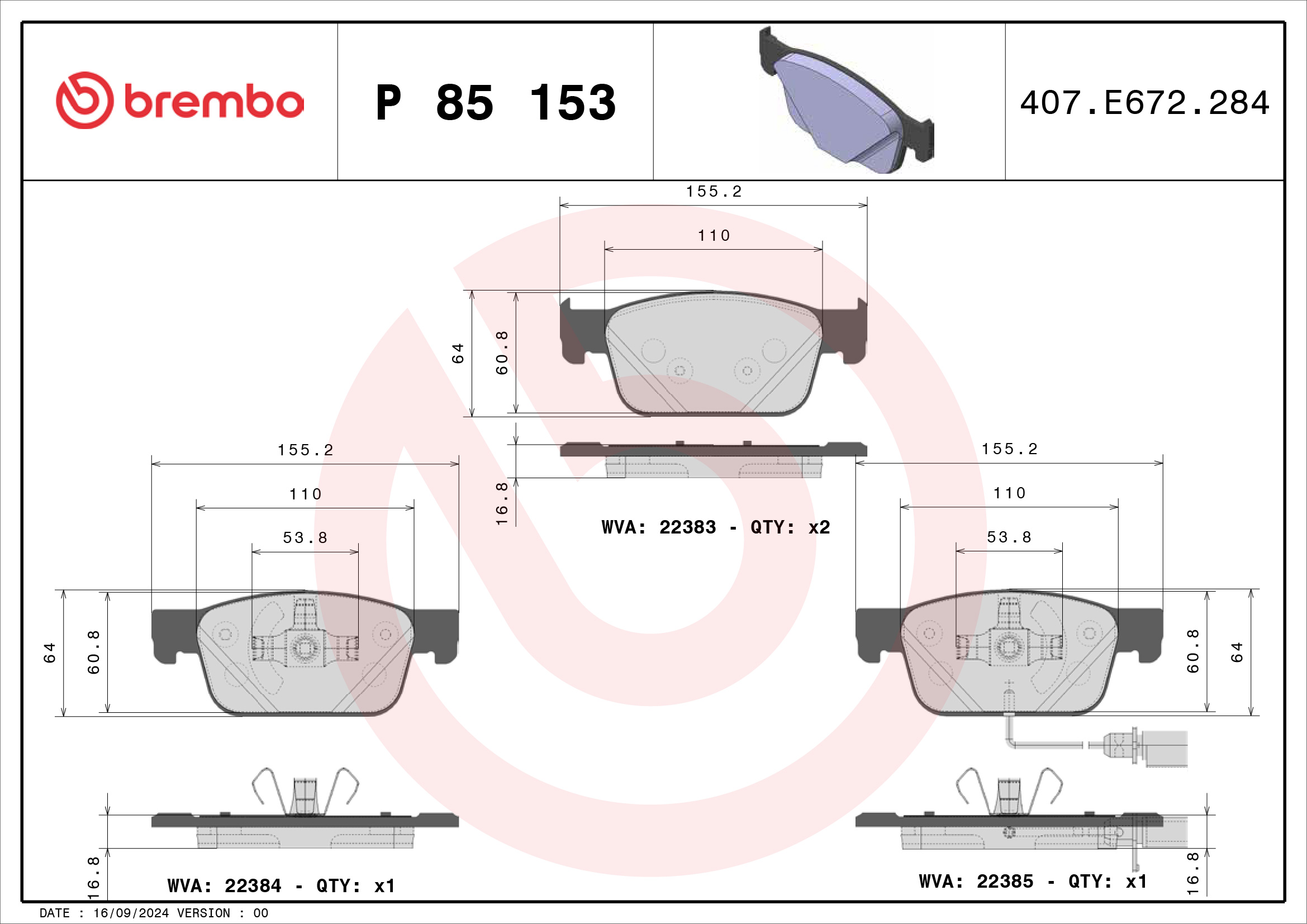 Brembo P85153