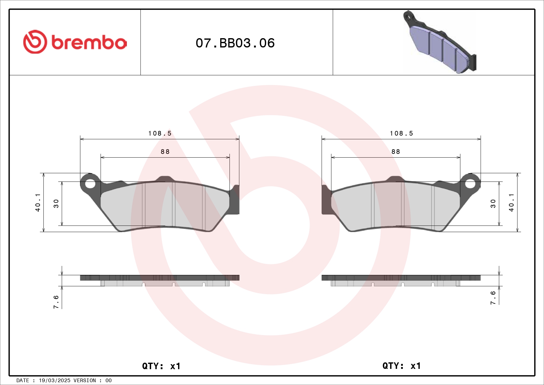 Brembo 07BB0306